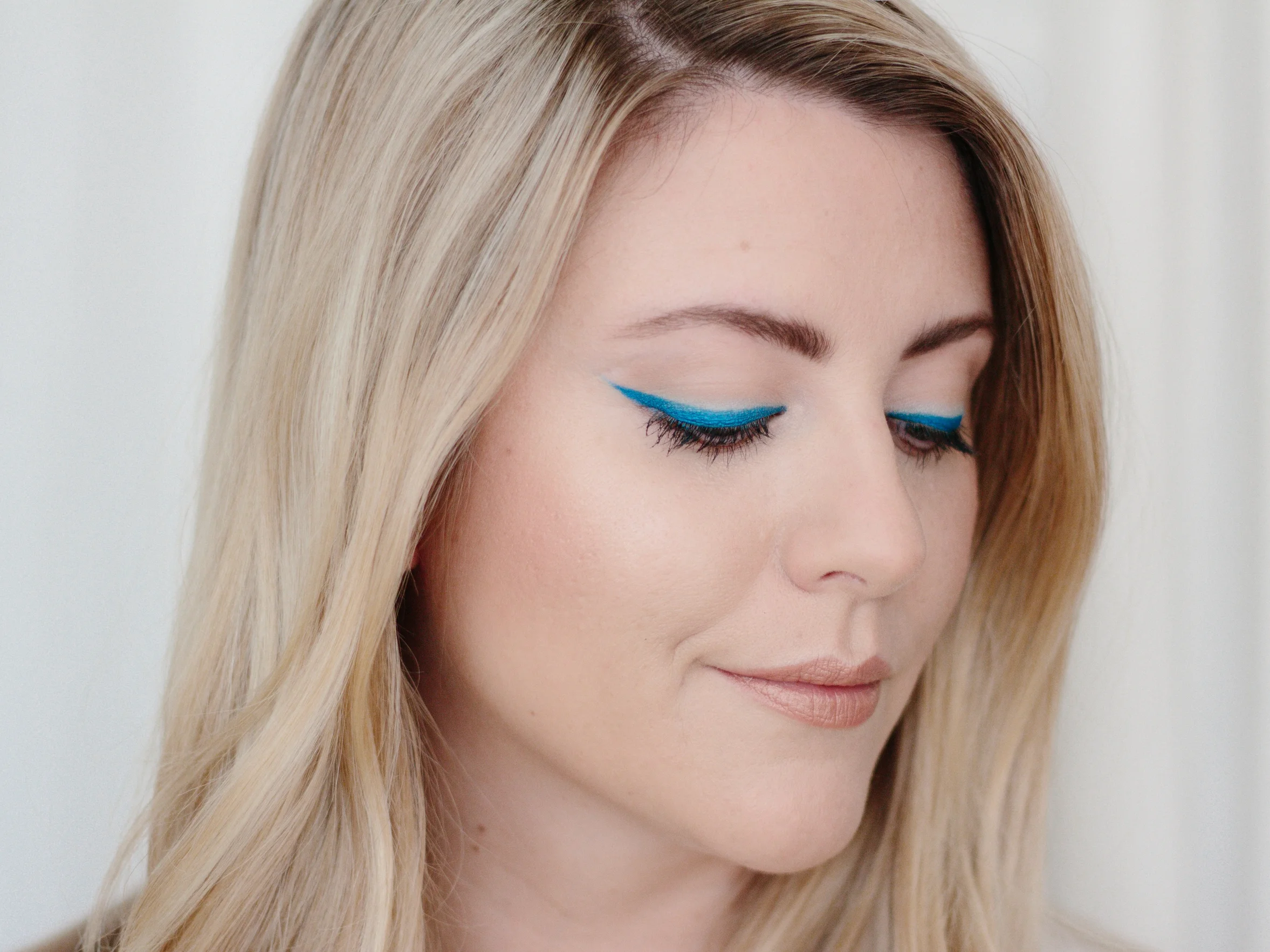 Bold Blue Eyeliner