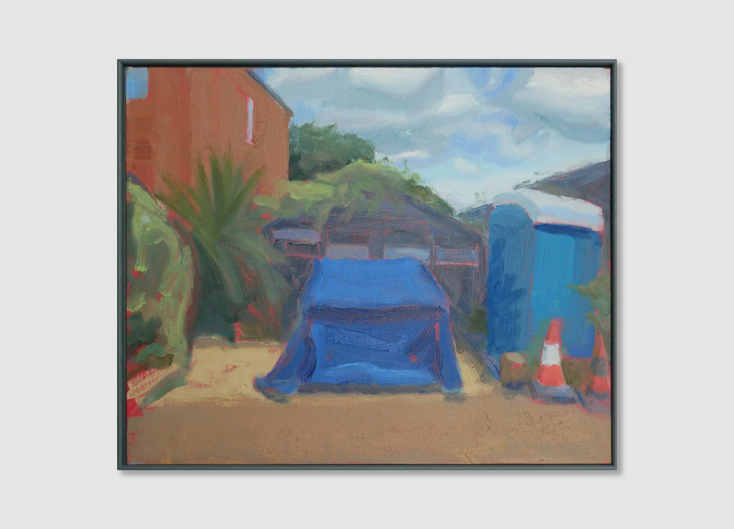 eaten.eaten.fluid 2024, Oil on Panel, 36x46cm 
