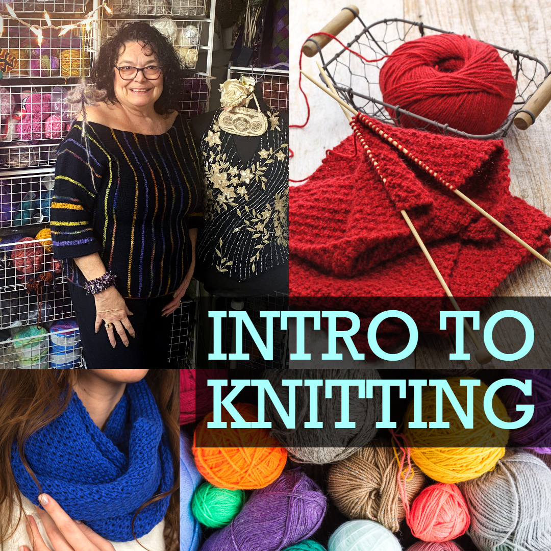 Brand New Class! Intro to Knitting // 3.8.23