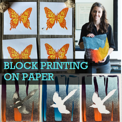 Paper Block Printing Class
