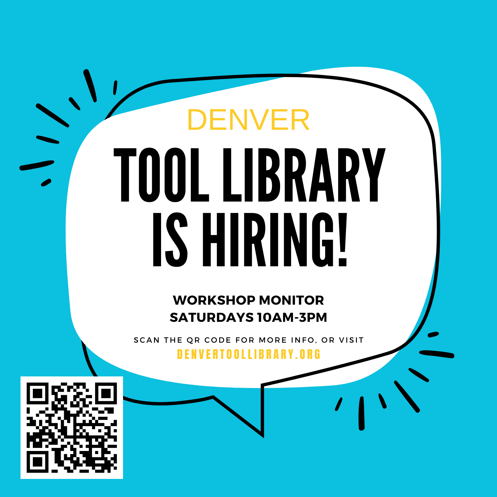 We're Hiring! Shop Monitor for Saturday Shifts