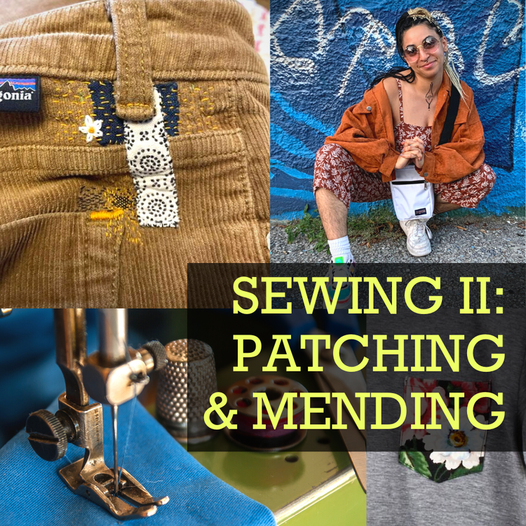 New Class! Sewing II: Patching &amp; Mending Class
