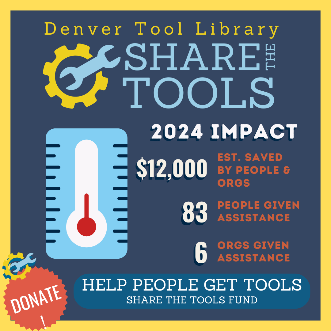 Share the Tools! $12,000 in assistance in 2024