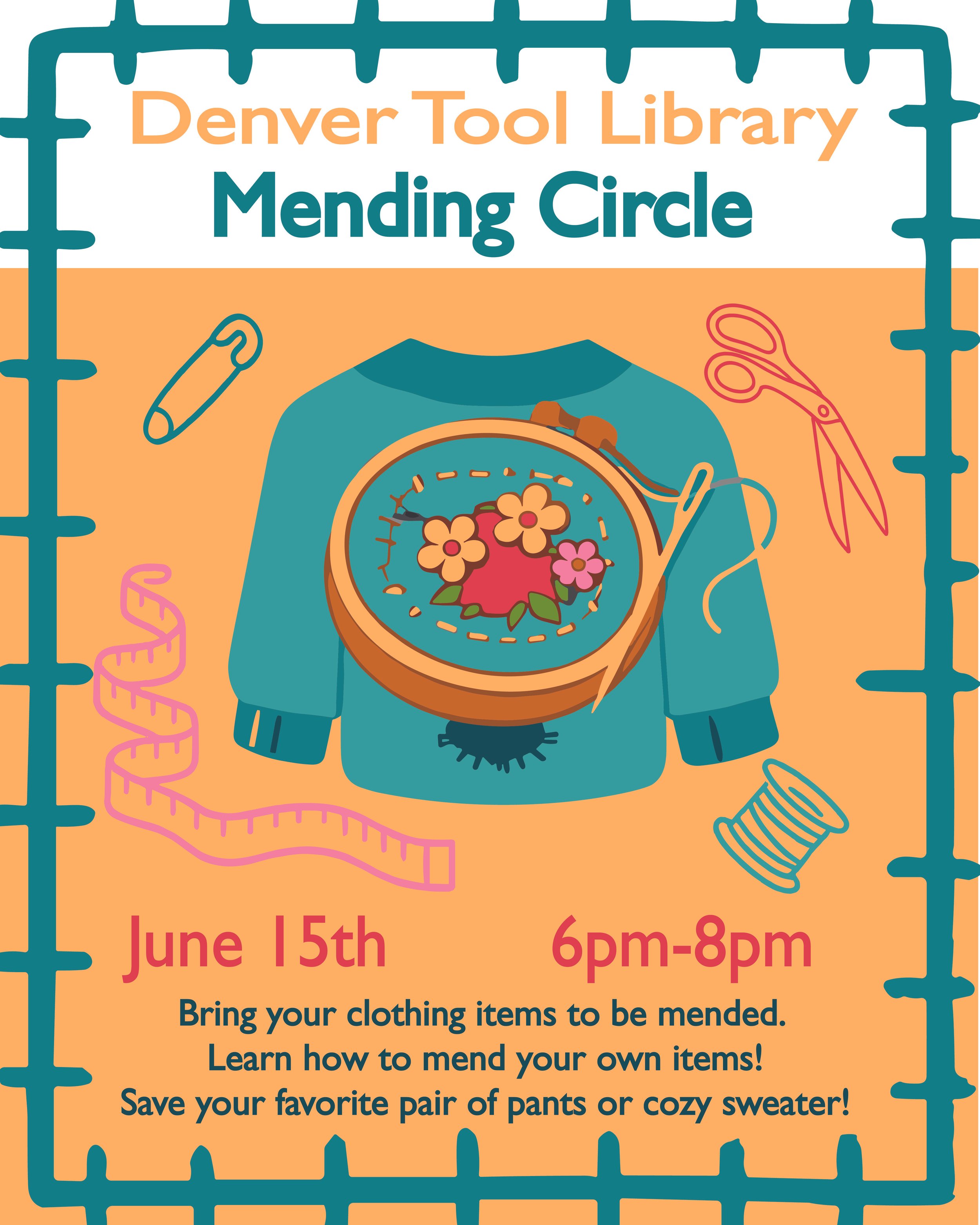 New Mending Circle Date! June 15th