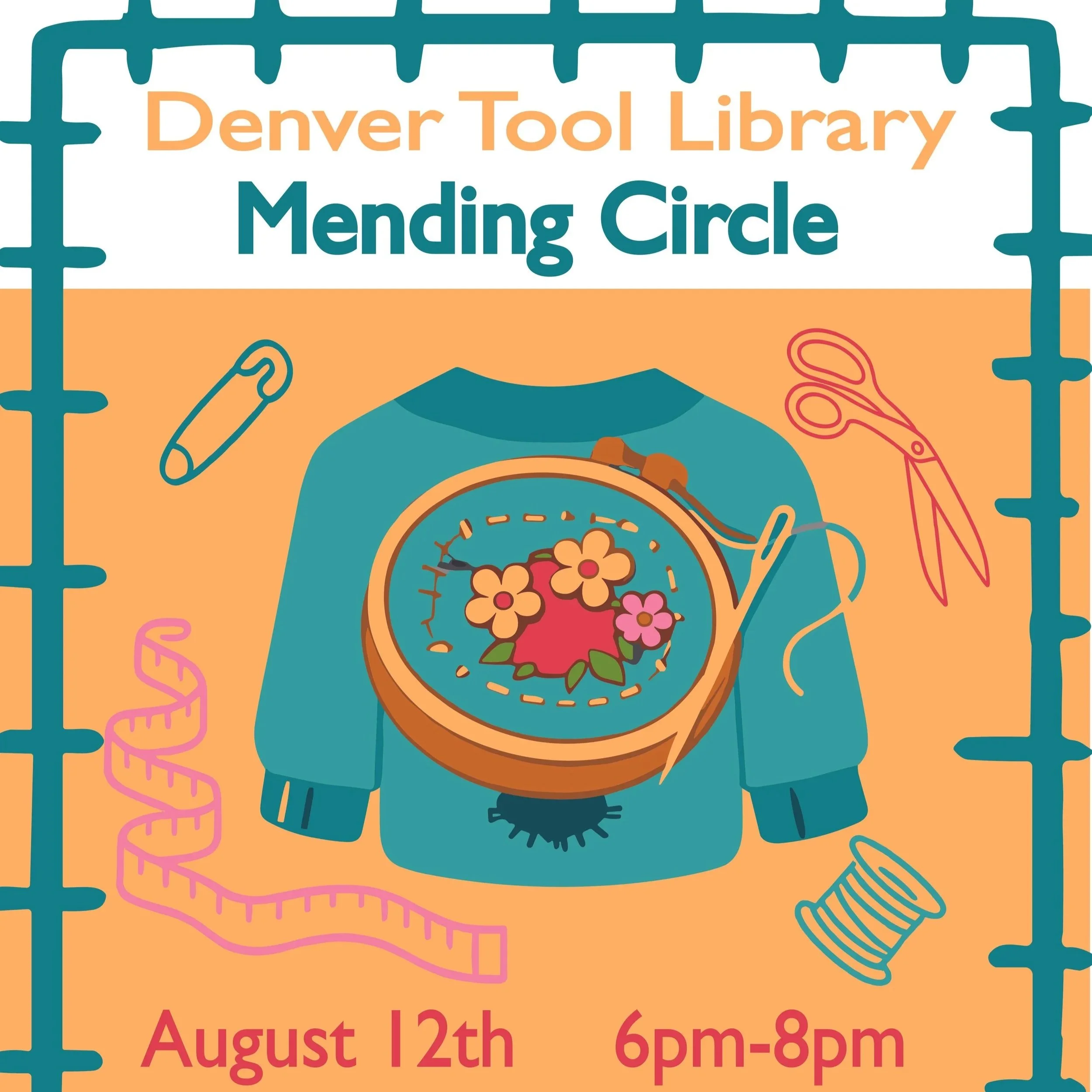 New Mending Circle Date! Weds, August 12th