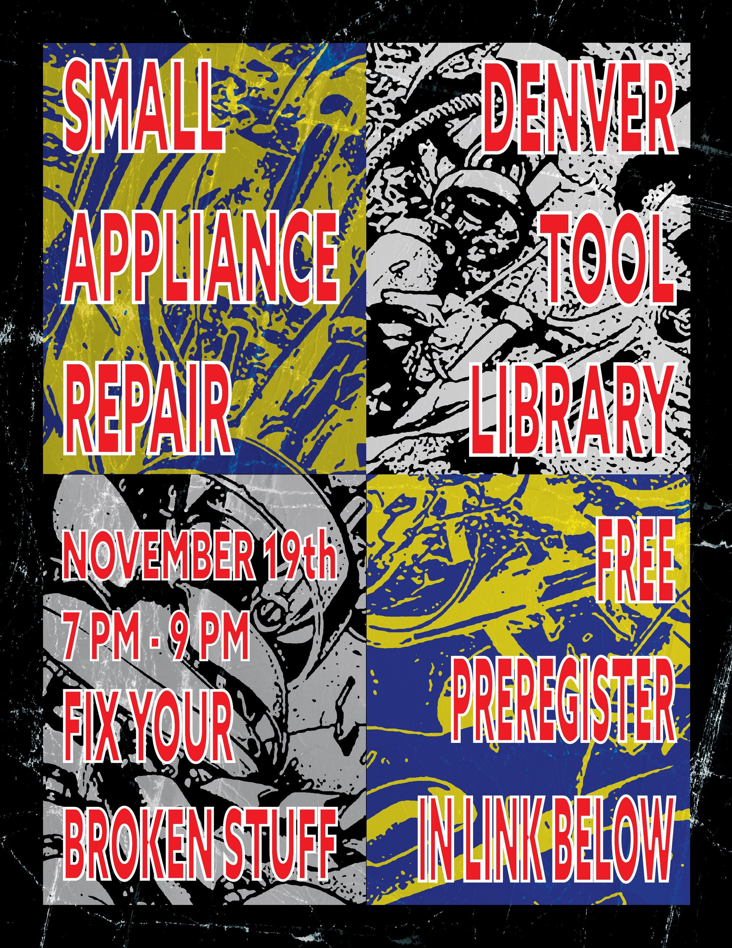 First Small Appliance Repair! Nov 19th