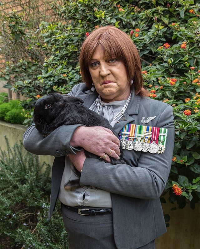 In light of Trump's new policy. .
.
Sandra was born as John but started living as Sandra 6 years ago. When she became Sandra she left behind a career that spanned 37 years in the Air force.  In these photos Sandra is getting ready for Anzac Day. She 