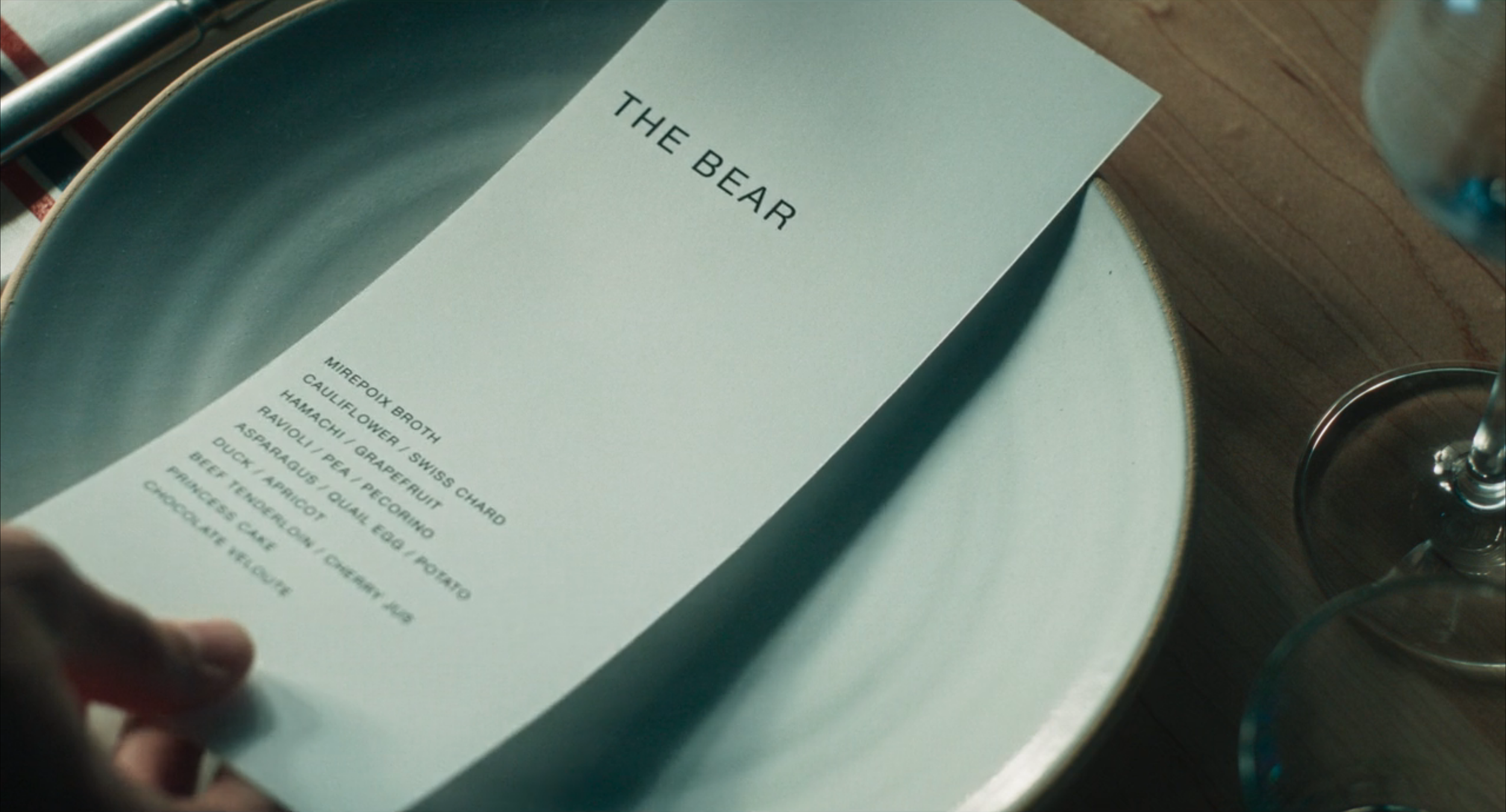 The Bear – Menu