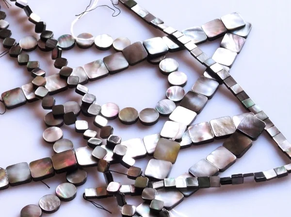Then there are Mother of Pearl beads I needed to copy a design of mine for a client who lost the original piece and wants a duplicate made. Of course I bought enough to create a couple more designs. 