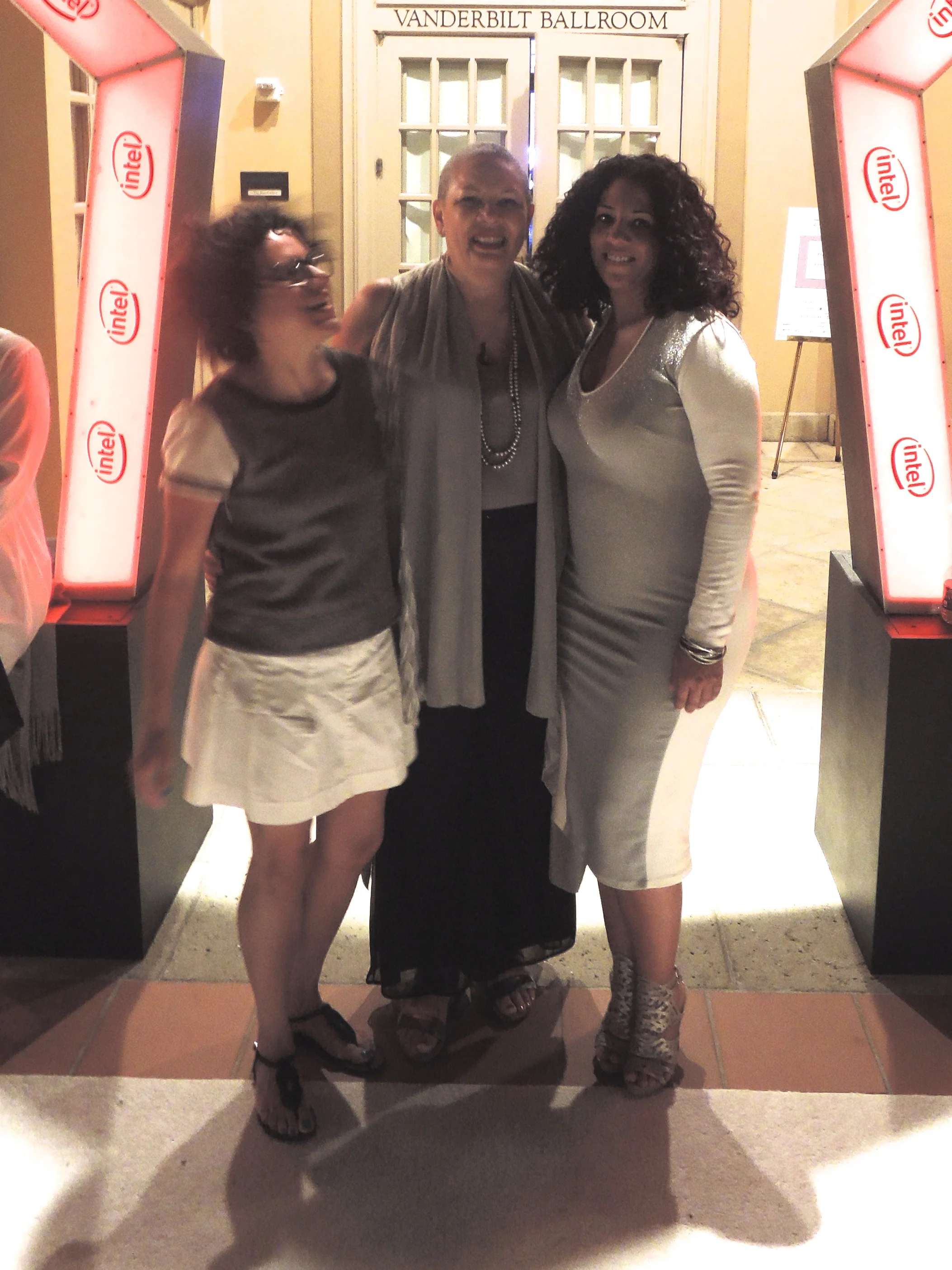 Beatriz Ramos CEO of Dancing Diablo on the left and Gina Stern CEO of d_parture spas  on the right.  Contemporary women sure of their role in the future. 