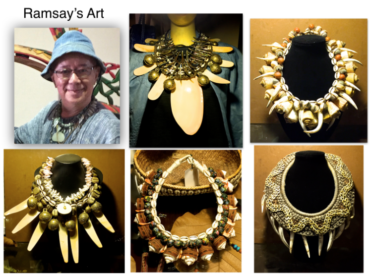 Meet Ramsey an artist I had the honor and pleasure of spending time with during my stay. His art is over the top!! One of the highlights of this trip (and there were many) was meeting an artist who's work epitomizes what jewelry art should be. What a gift he is to Kuching/Malaysia/the World! His knowledge of the art, culture , and customs of Malaysia gave me a deeper understanding and appreciation of what I was seeing.