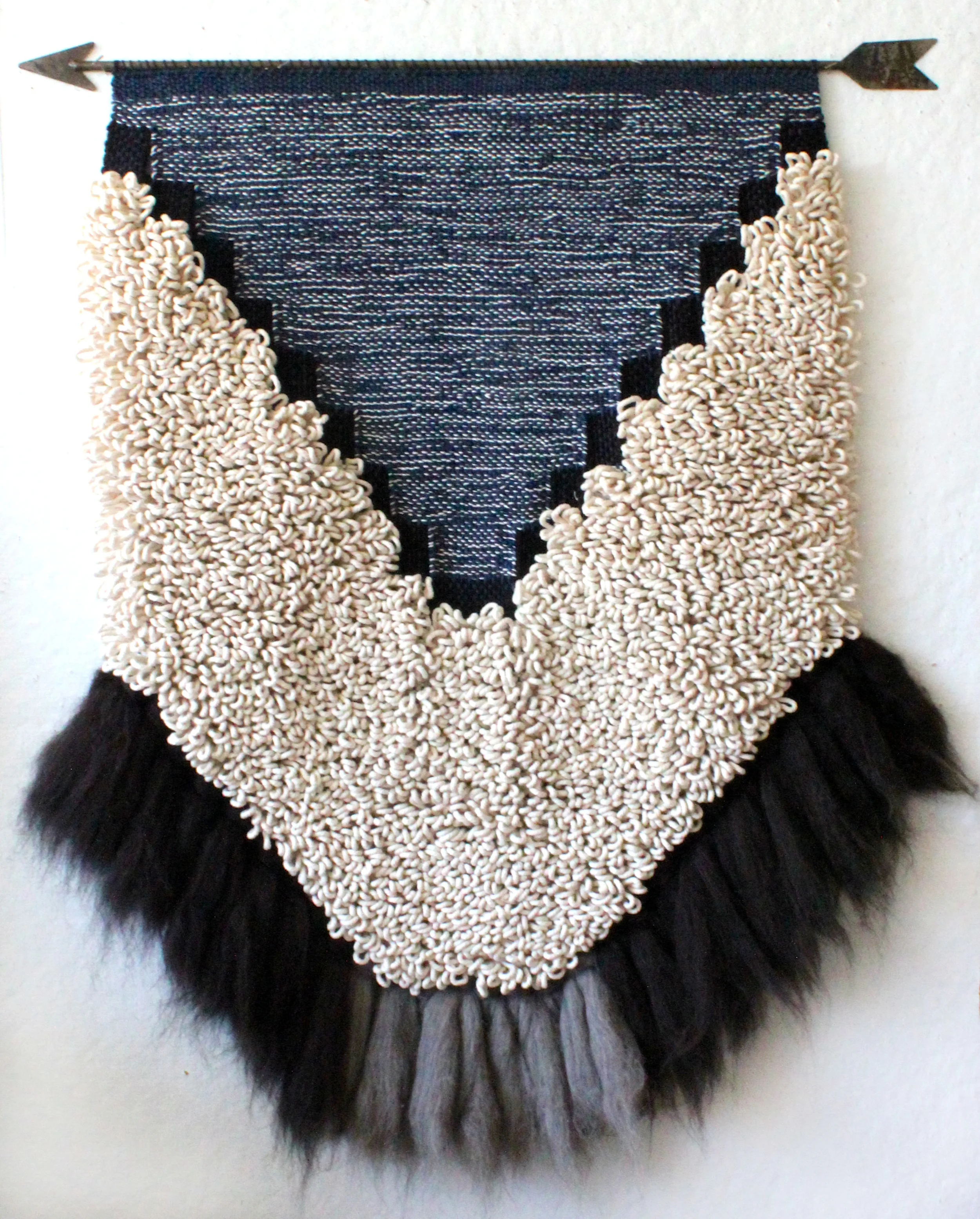 Cotton, wool, steel. 3' w x 4' h. 2015