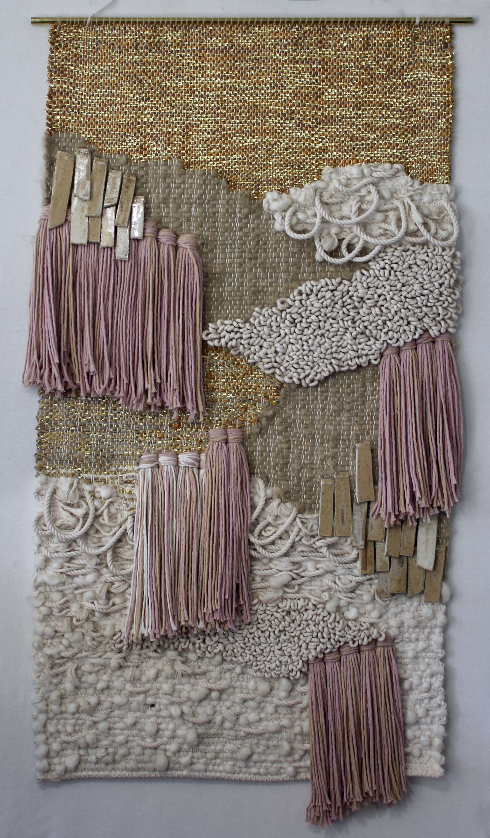 Oroboro Pink & Gold Weaving