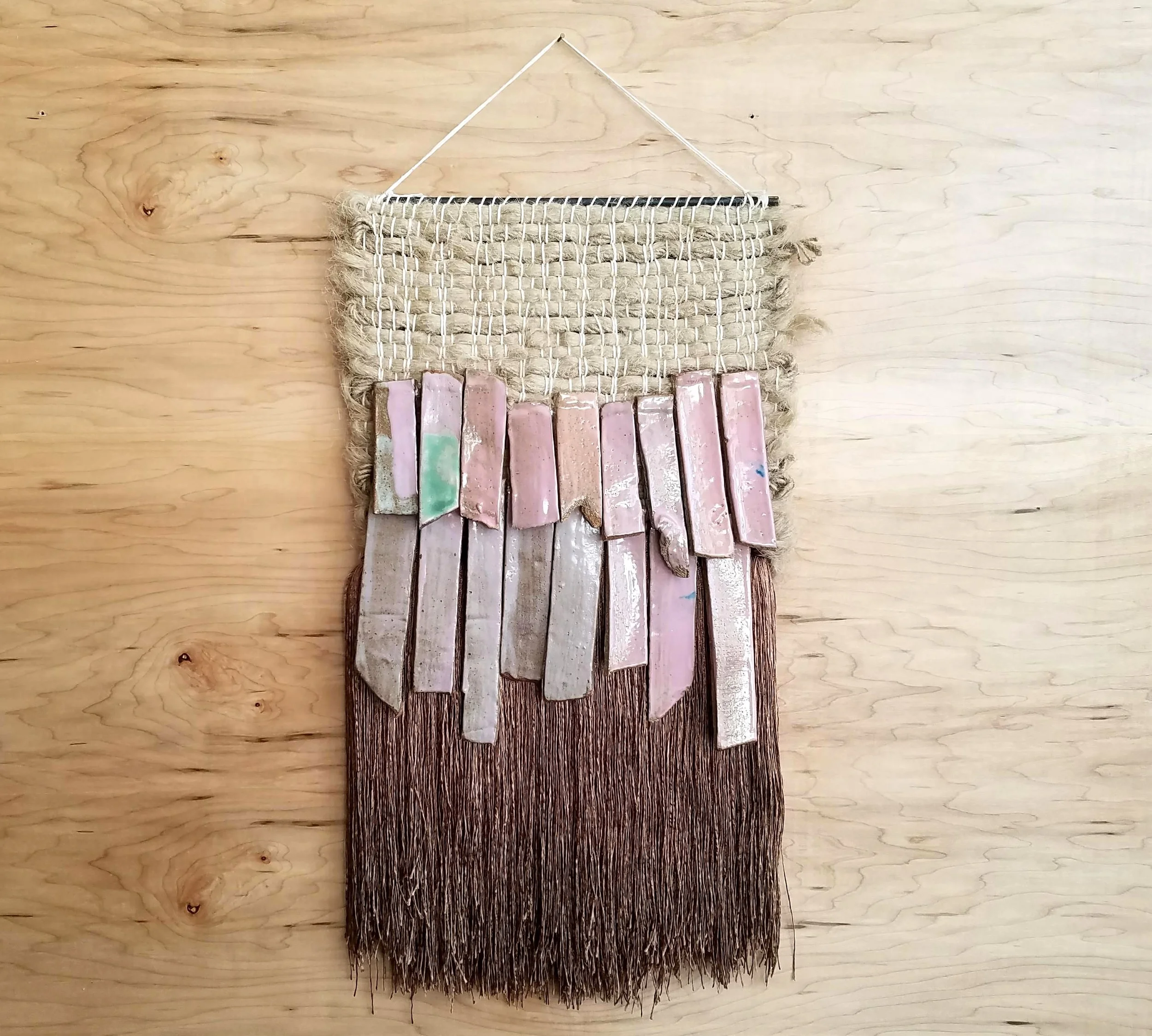 Hemp, stoneware, viscose. 2017.