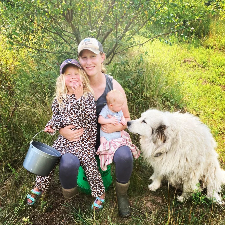 July 2023: picking berries with kiddos