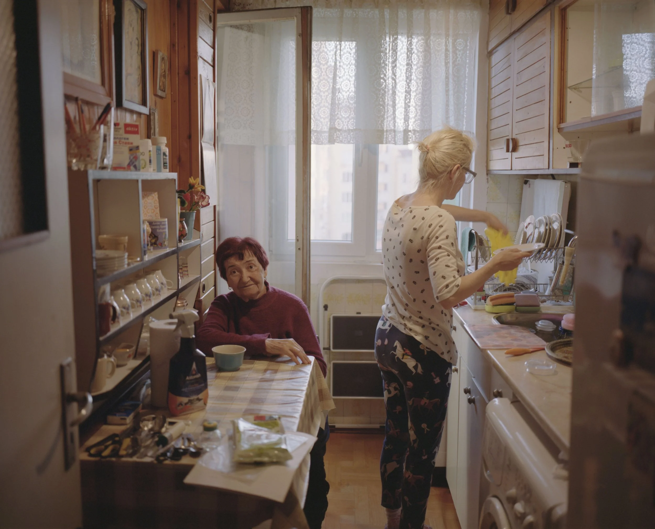  Tanya and Yana in the kitchen, 2021 