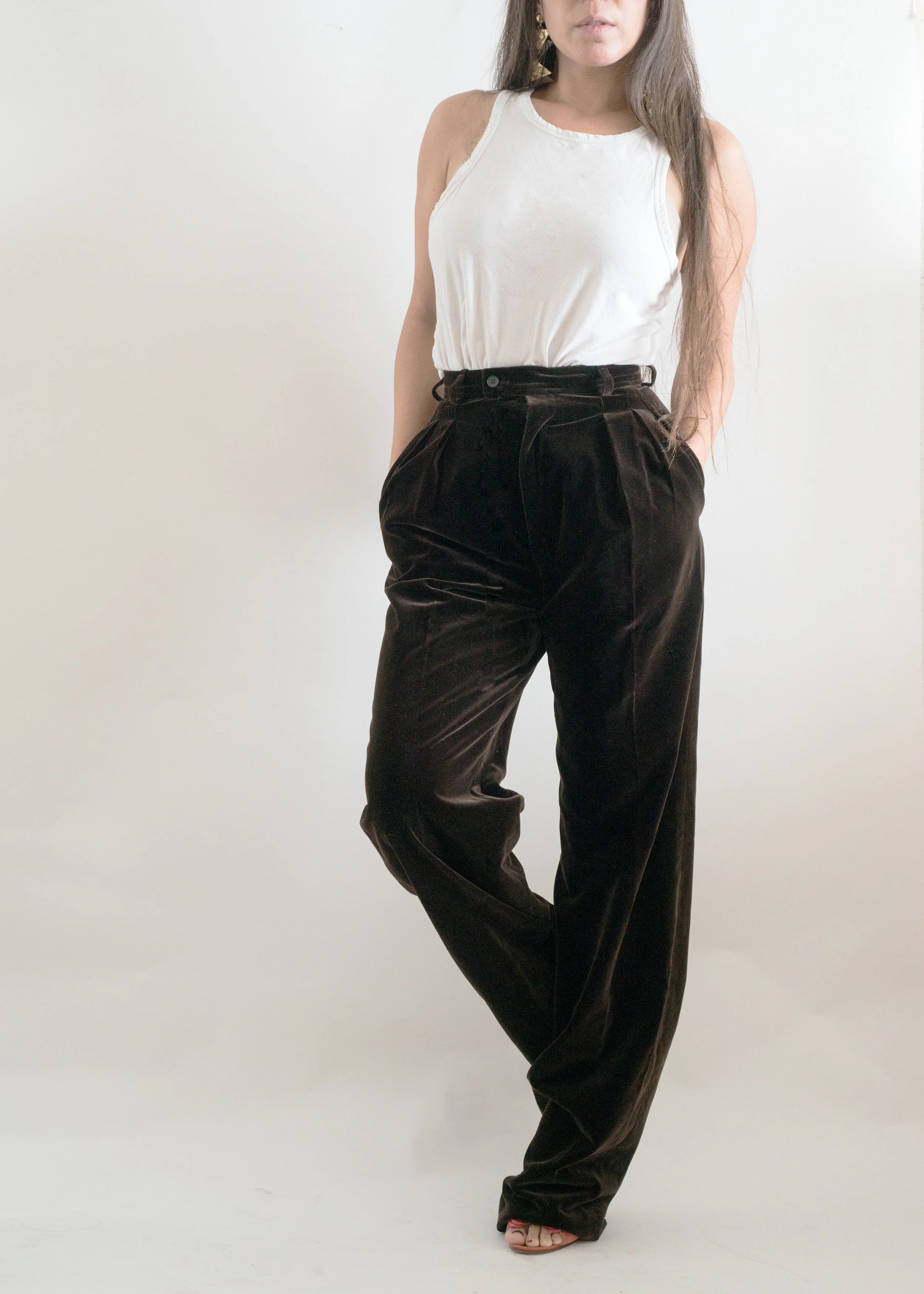 Vintage YSL Pants Velvet Trousers 1 - A Part of the Rest