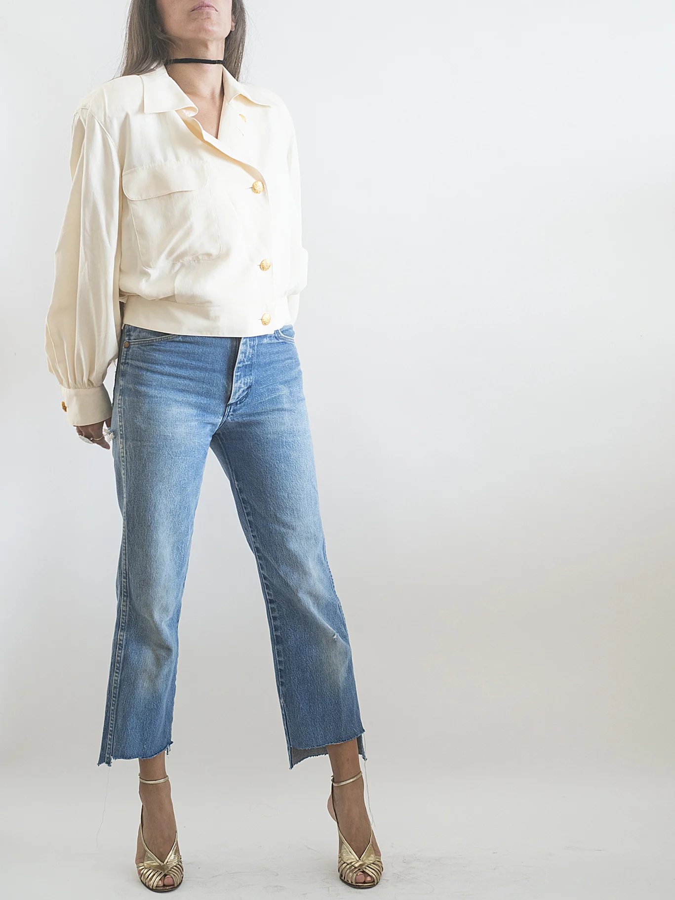 A Part of the Rest Vintage 80s Guy Laroche Ivory Silk Jacket 6