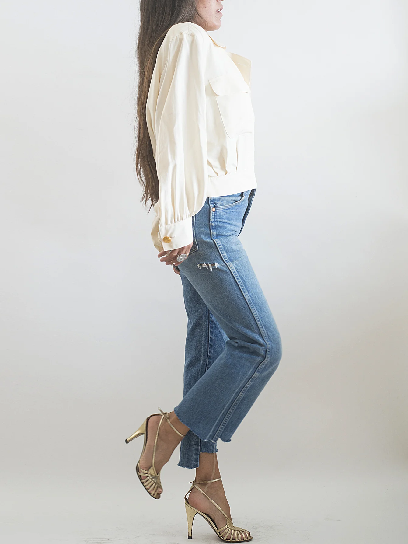 A Part of the Rest Vintage 80s Guy Laroche Ivory Silk Jacket 7