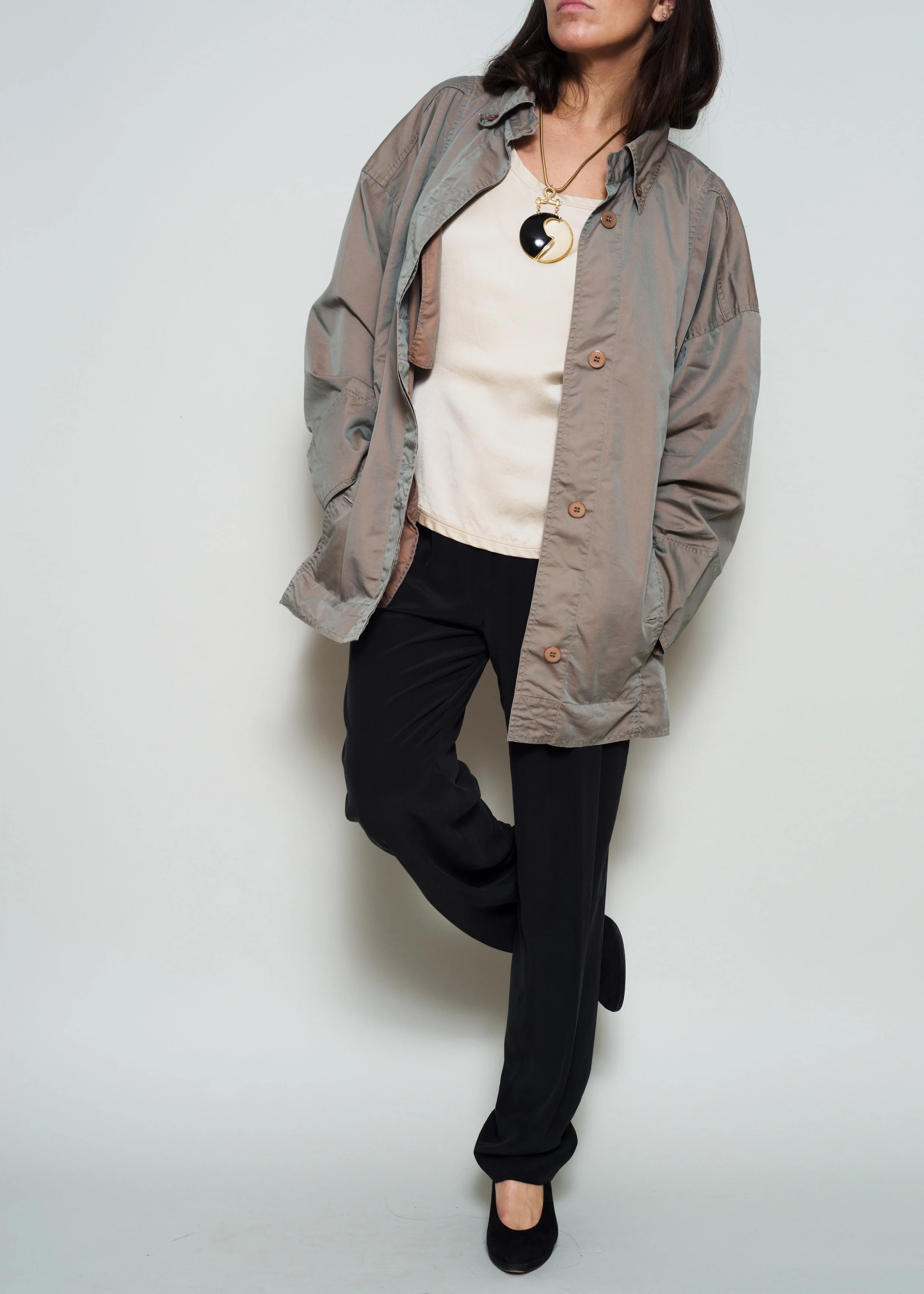 A Part of the Rest Vintage 80s Karl Lagerfeld Oversize Fatigue Jacket 5