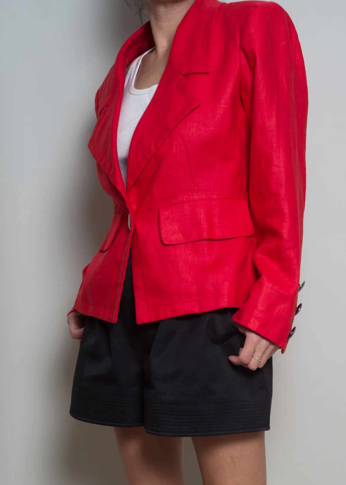 A_Part_of_the_Rest_Vintage_1980s_YSL_Yves_Saint_Laurent_Rive_Gauche_Red_Linen_Blazer003.jpg