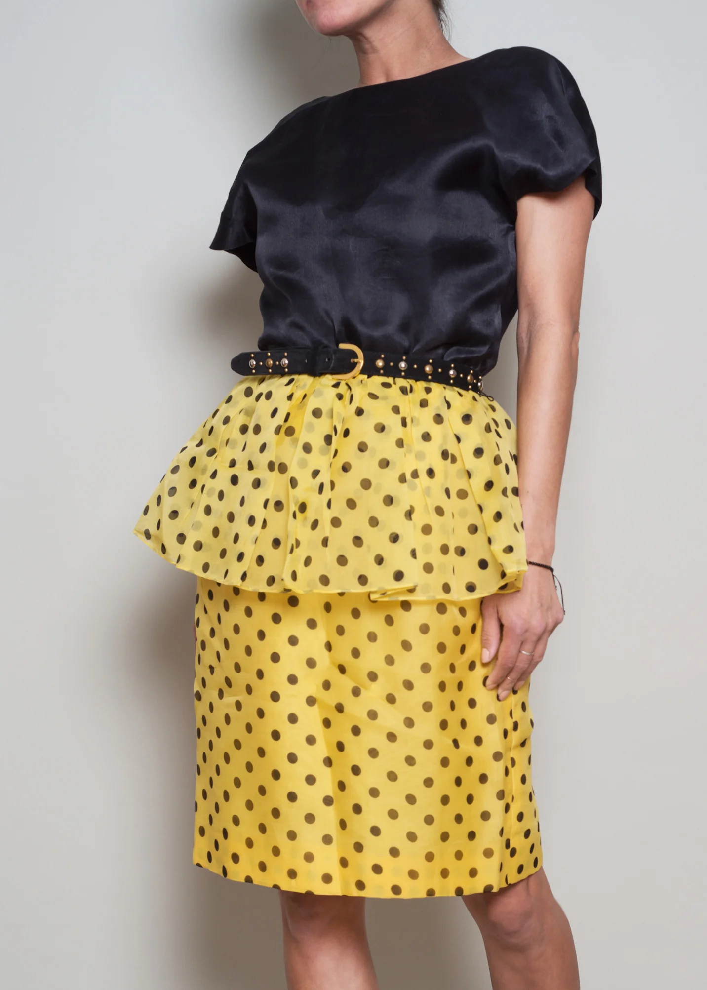 A_Part_of_the_Rest_Vintage_1980s_Designer_Christian_Dior_Polka_Dot_Yellow_Black_Dress004.jpg