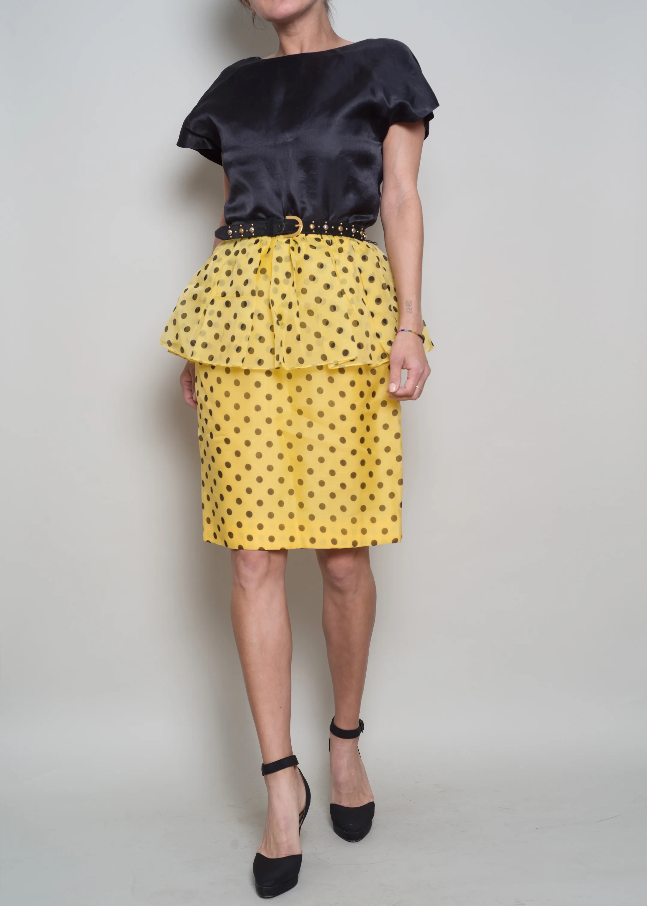 A_Part_of_the_Rest_Vintage_1980s_Designer_Christian_Dior_Polka_Dot_Yellow_Black_Dress007.jpg