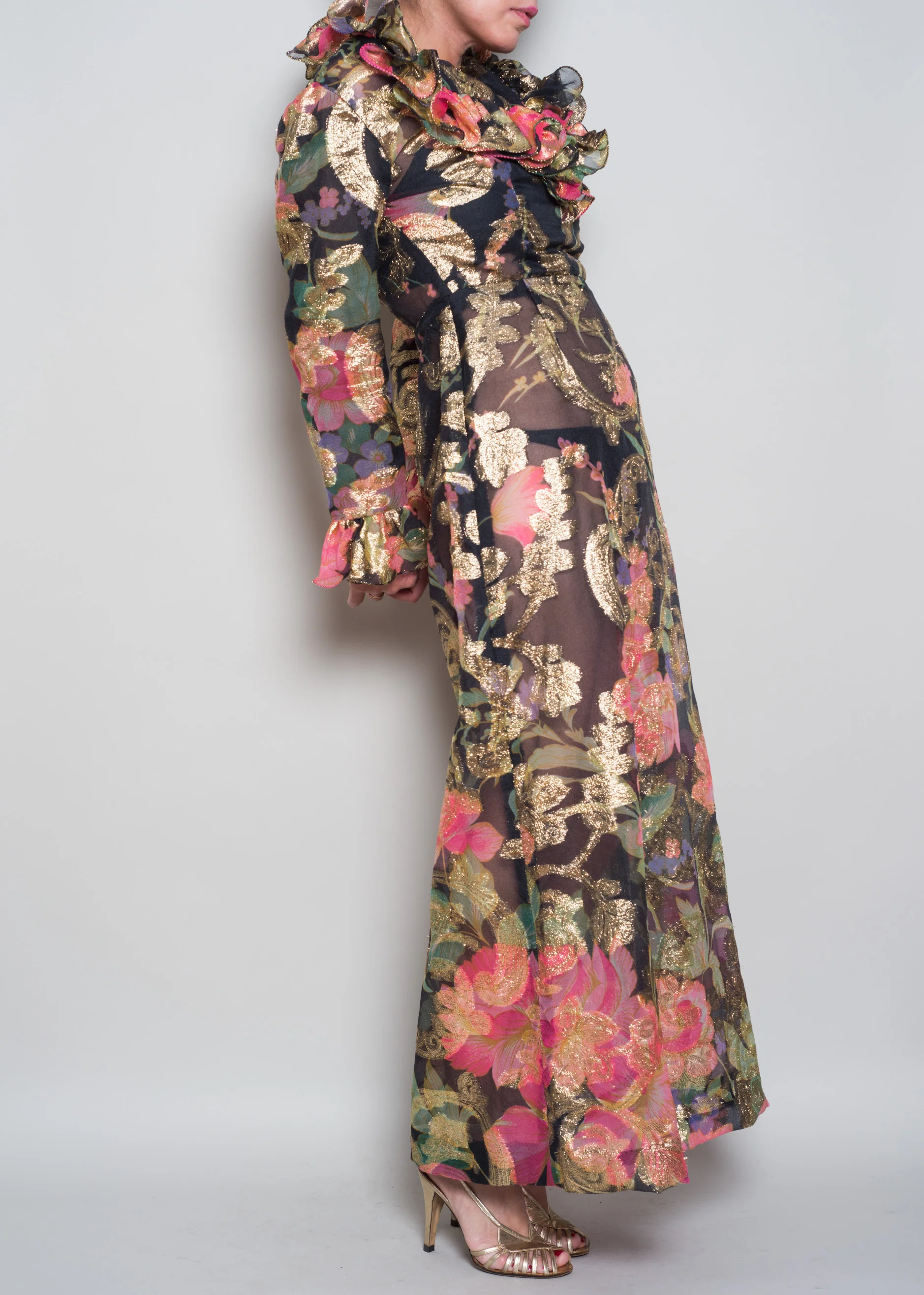 A_Part_of_the_Rest_Vintage_1960s_Sheer_Organza_Gold_Lurex_Floral_Ruffle_004.jpg