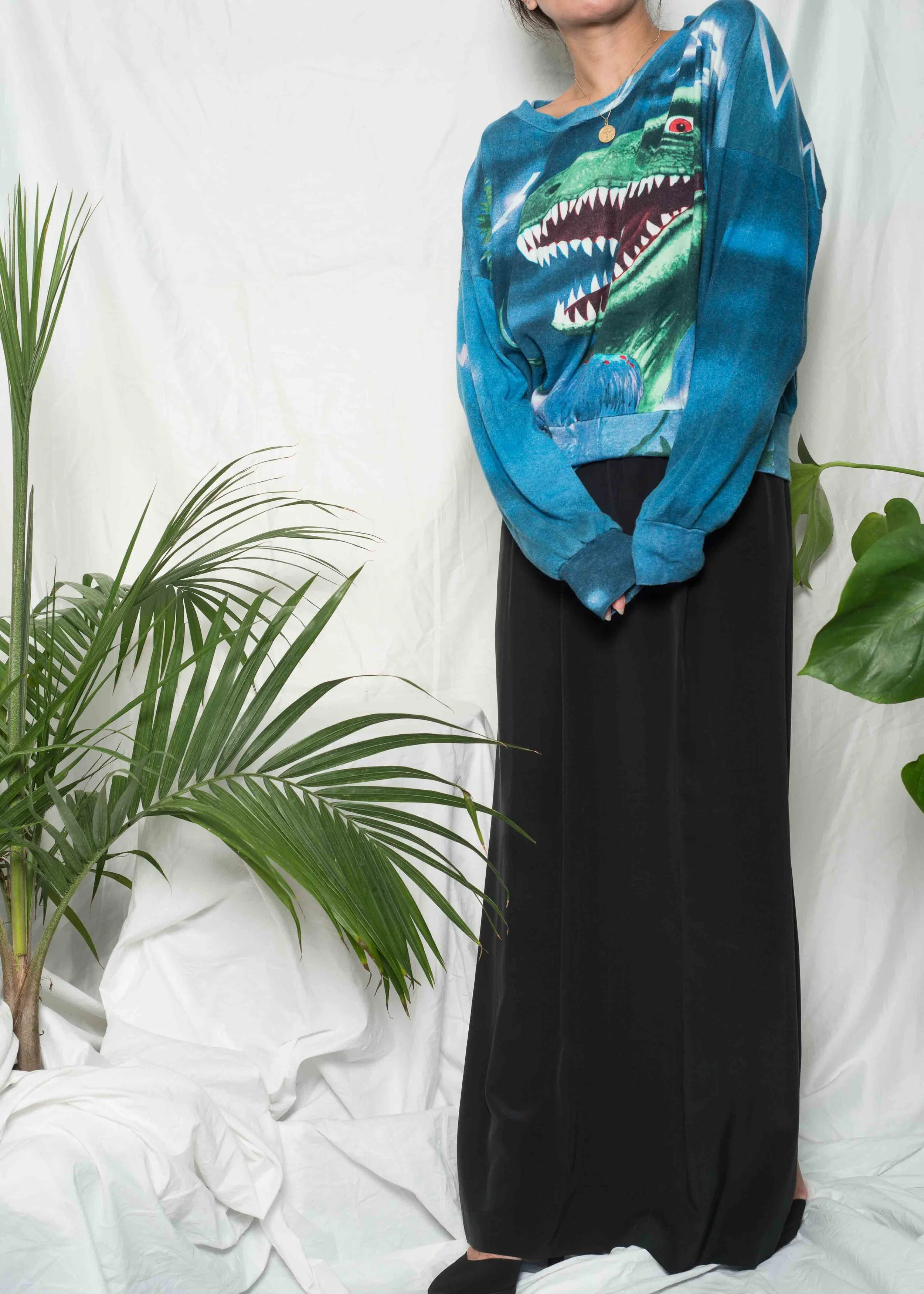 A_Part_of_the_Rest_Vintage_1980s_Krizia_Maglia_dinosaur_sweater_black_silk_column_skirt_006.jpg