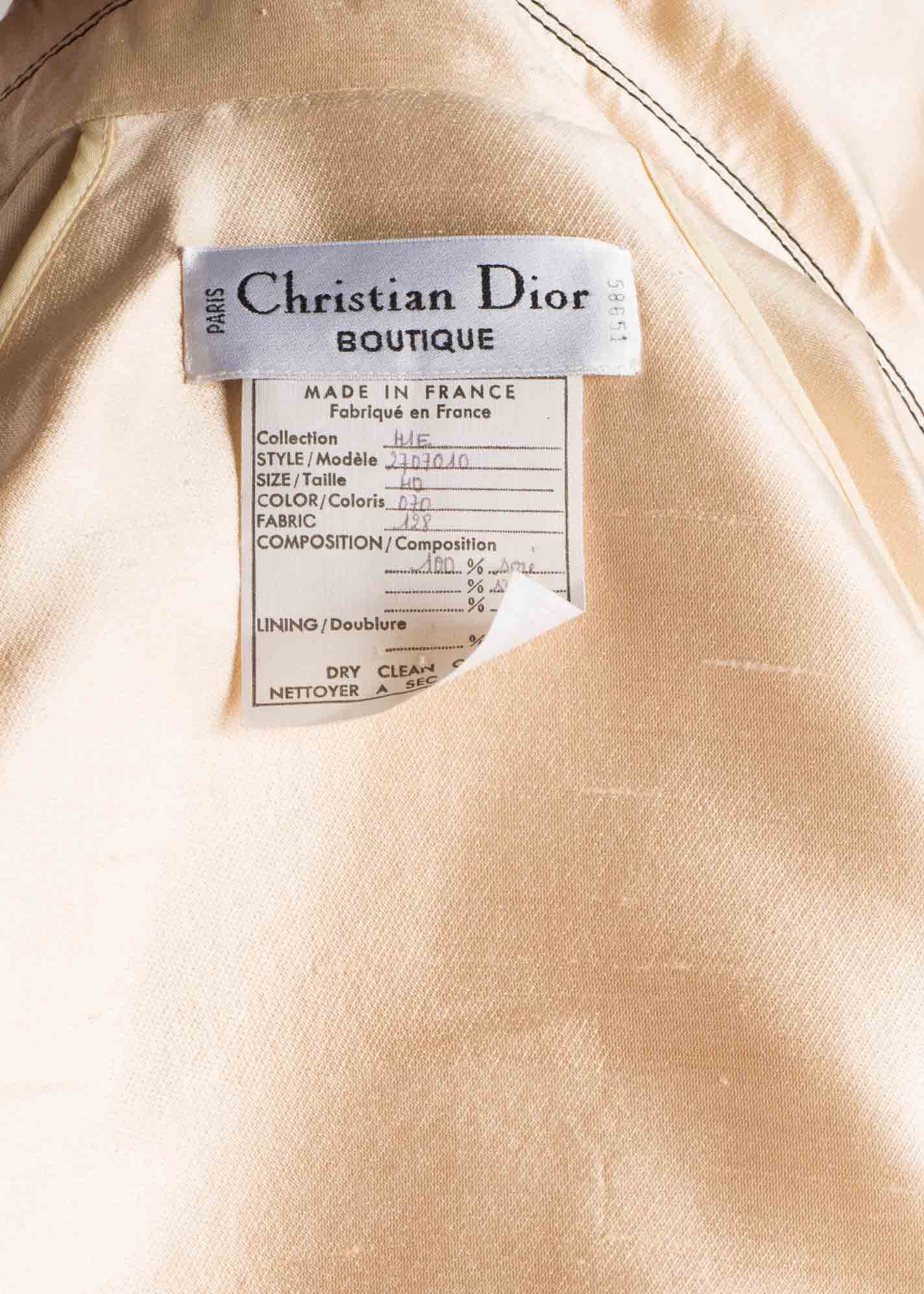 1990s Designer Vintage Christian Dior 