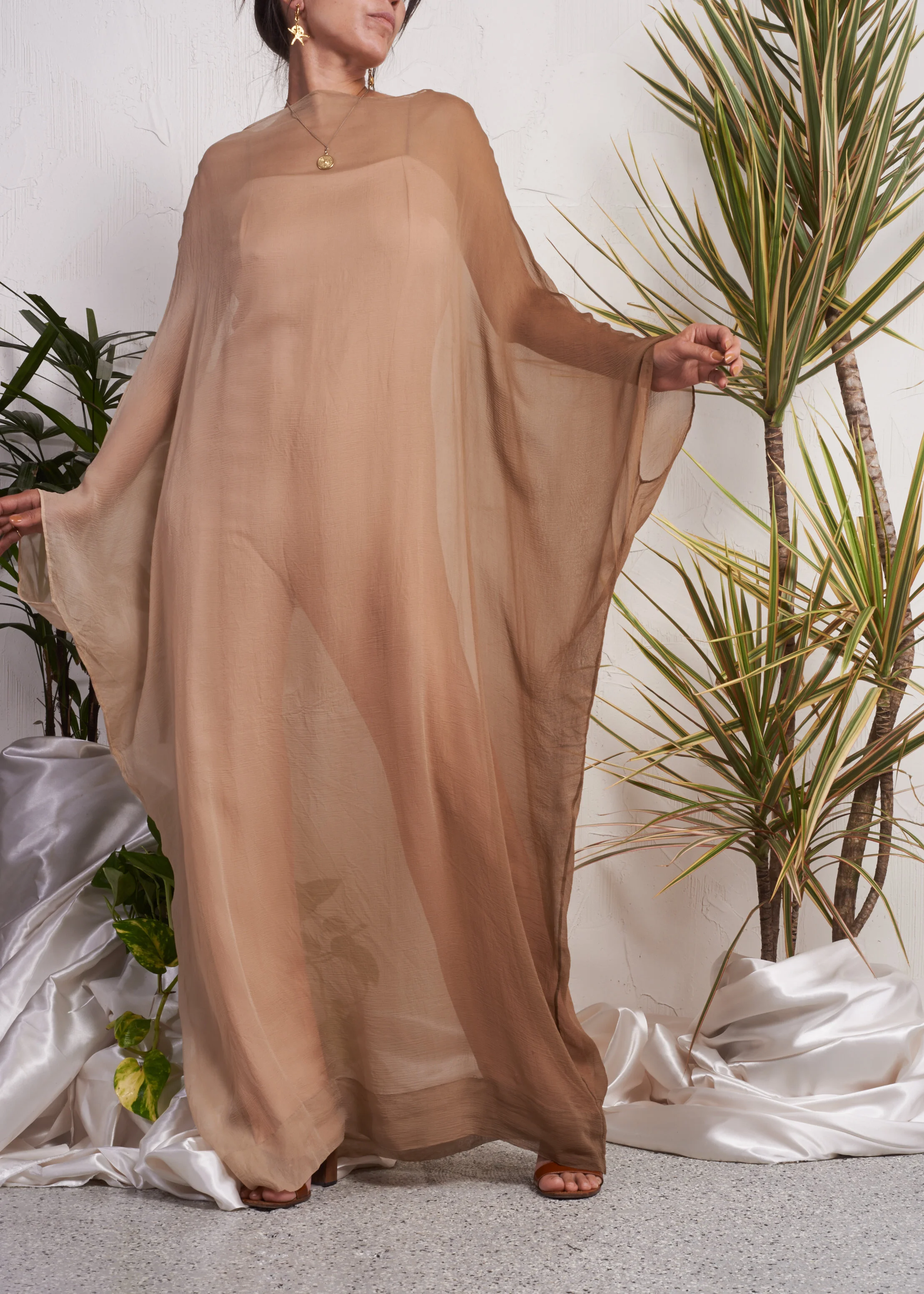 chiffon caftan