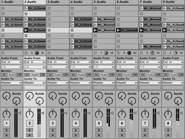 With the help of Ableton Live mixing software, a series of sonic variations are created through assorted combinations of eight recorded sound samples.