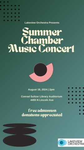 Lakeview Orchestra Summer Chamber Music Concert