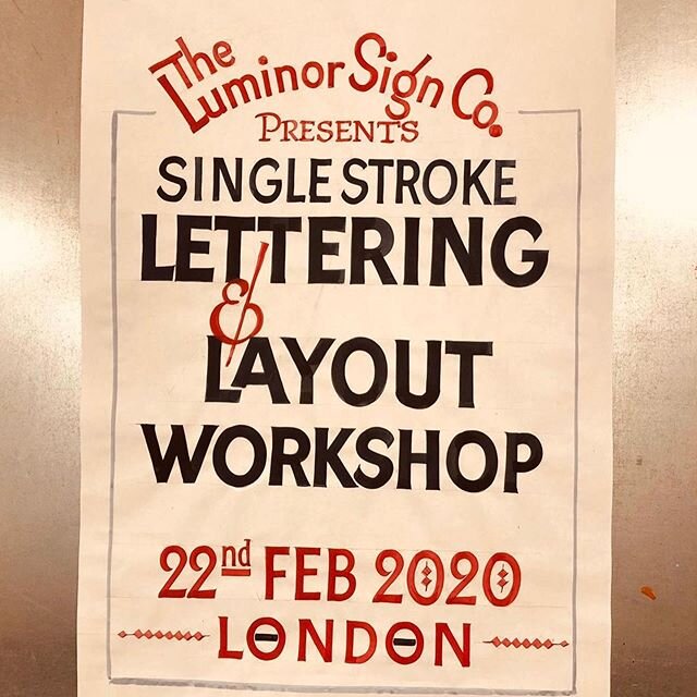 Dearest friends, followers &amp; internet weirdos. It&rsquo;s with great pleasure that we will have Boston based sign writer Kenji Nakayama (@kngee) in London next month. Kenji will be teaching a 1 day workshop with us at The Luminor Sign Co w specia