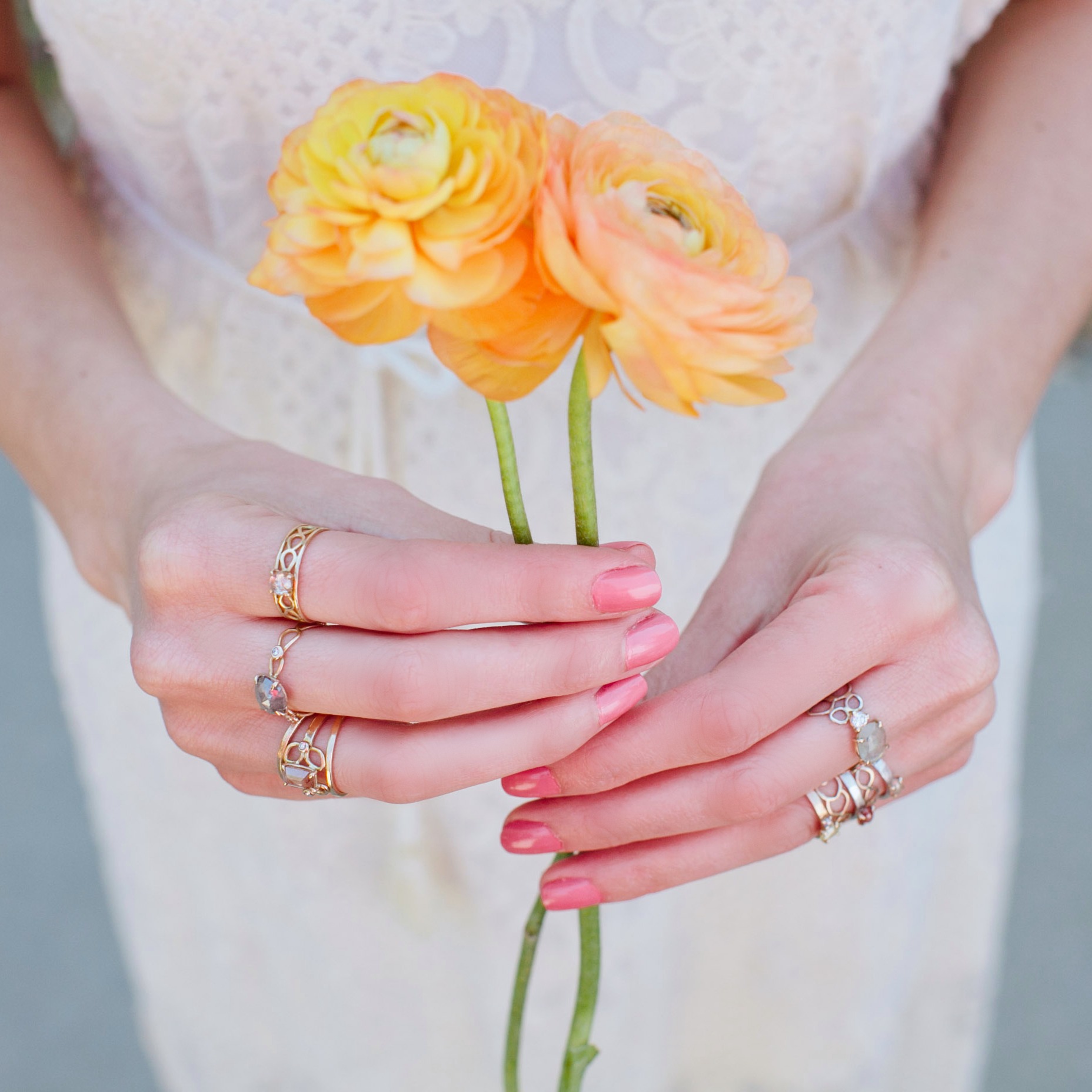 Photography: openField photography Floral Designs: Meg Catherine Flowers Jewelry: Moira K. Lime Model: Nicole Goebes