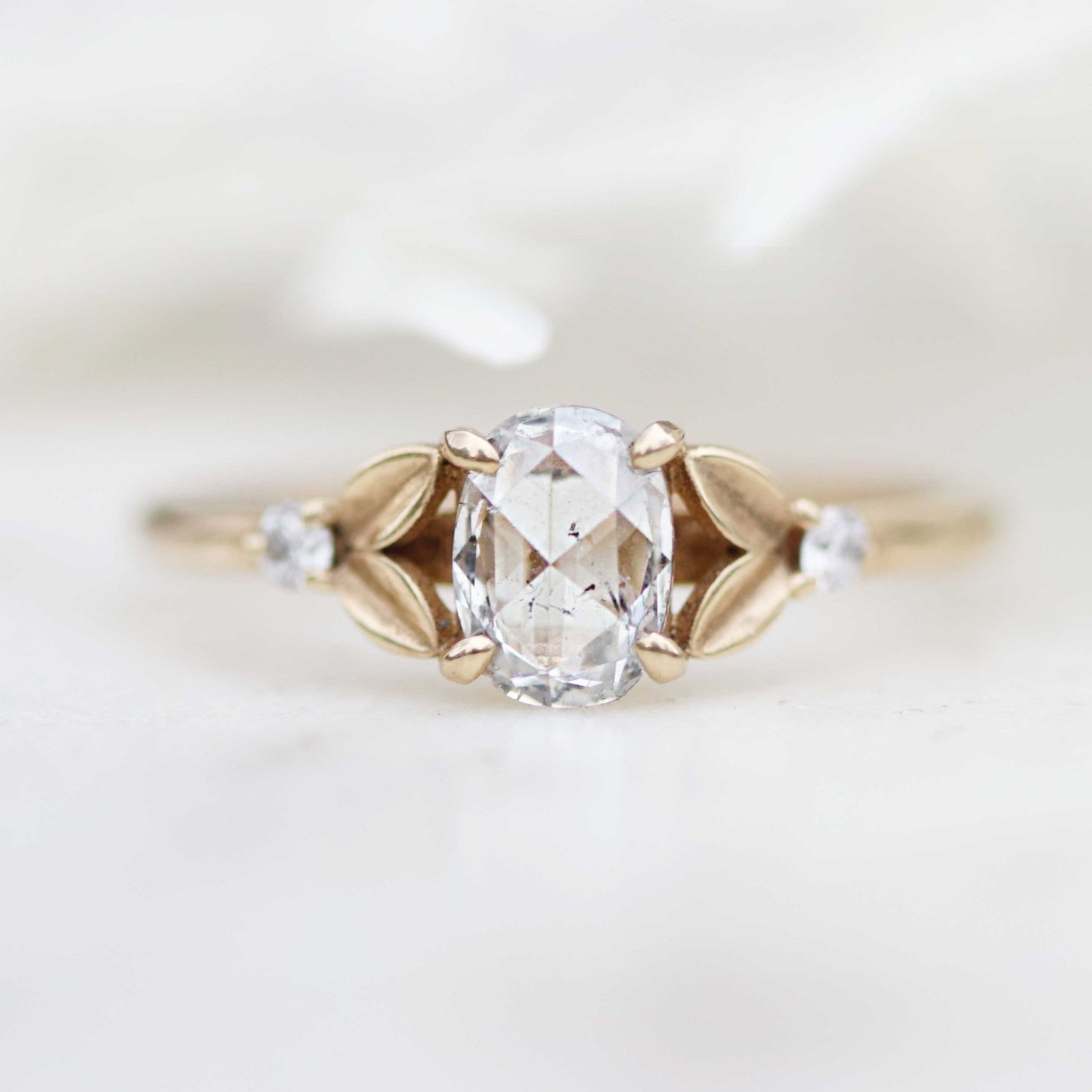 English .84 Carat Rose-Cut Diamond Solitaire Engagement Ring, 1913