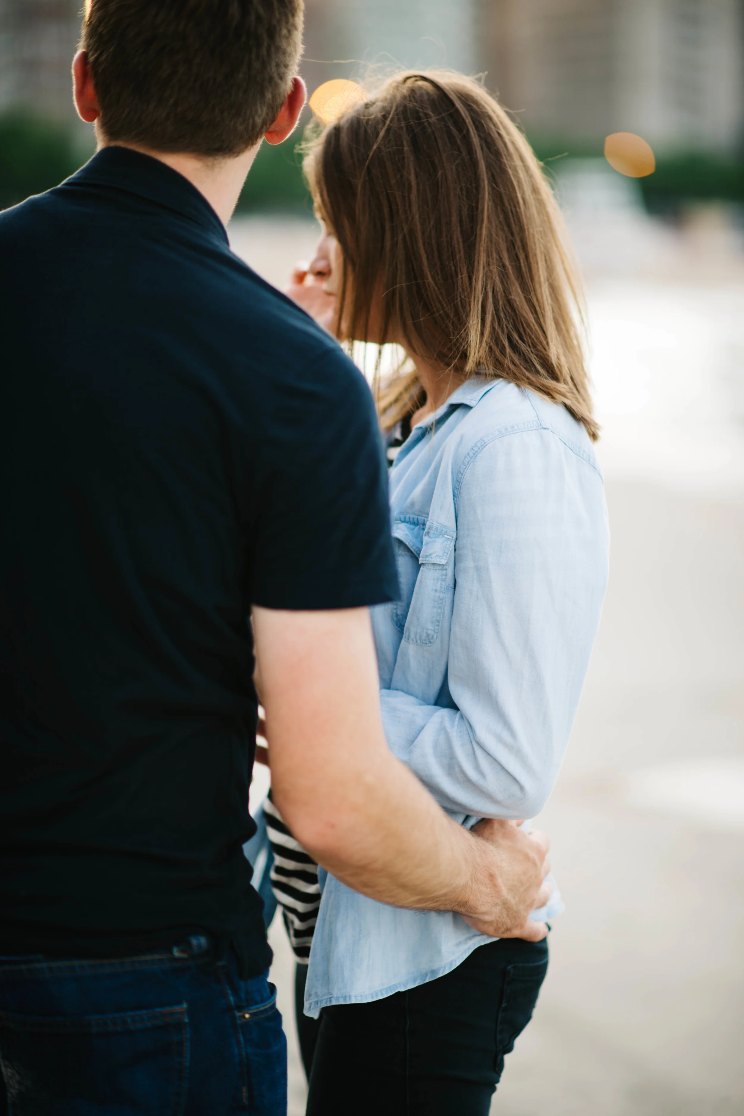 Oak Street Beach Chicago Engagement | Erika Aileen Photography