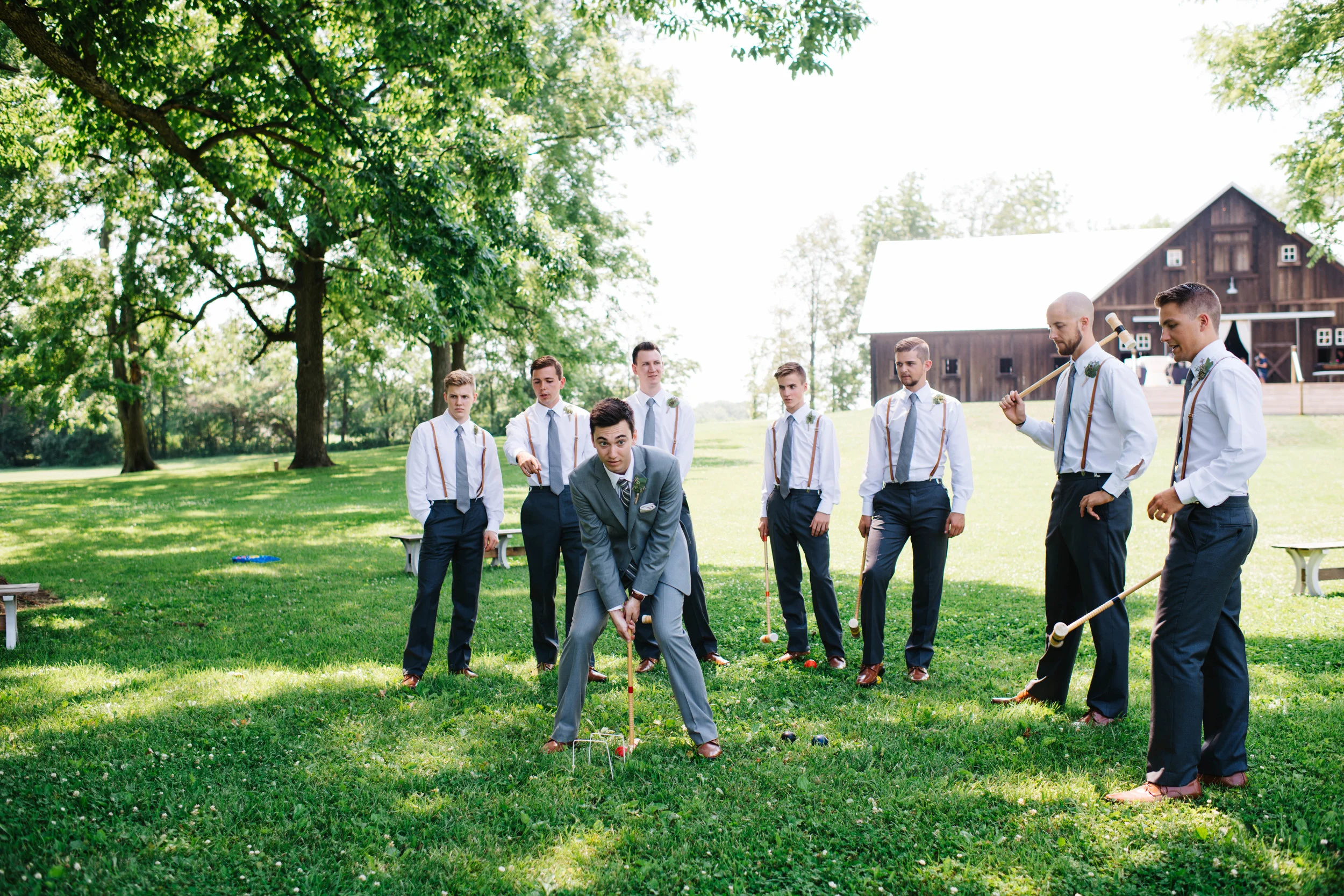 Barn at Kennedy Farms Green and Pink Wedding | Erika Aileen Photography