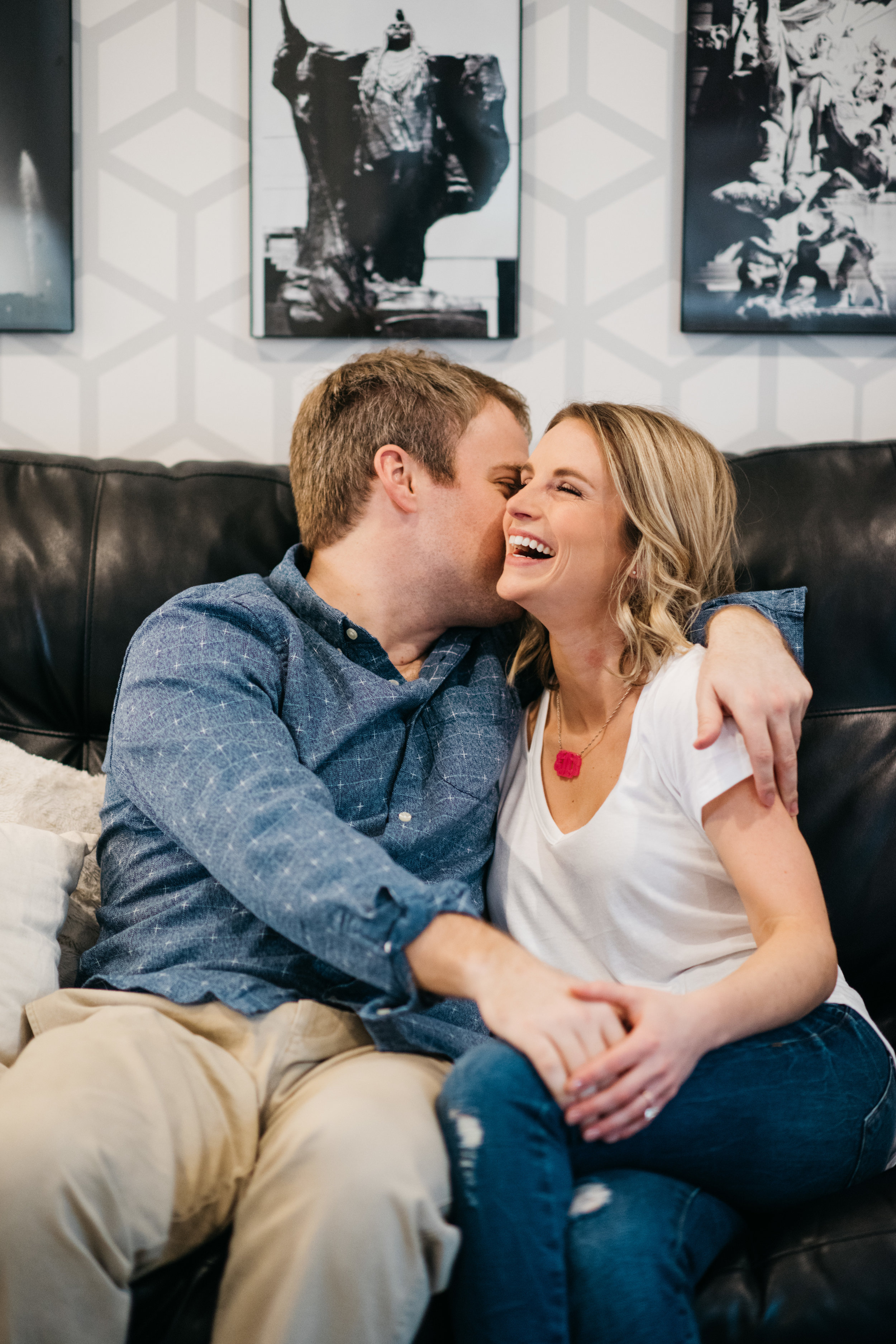 Modern At Home Engagement Session Erika Aileen Photography Indianapolis Indiana