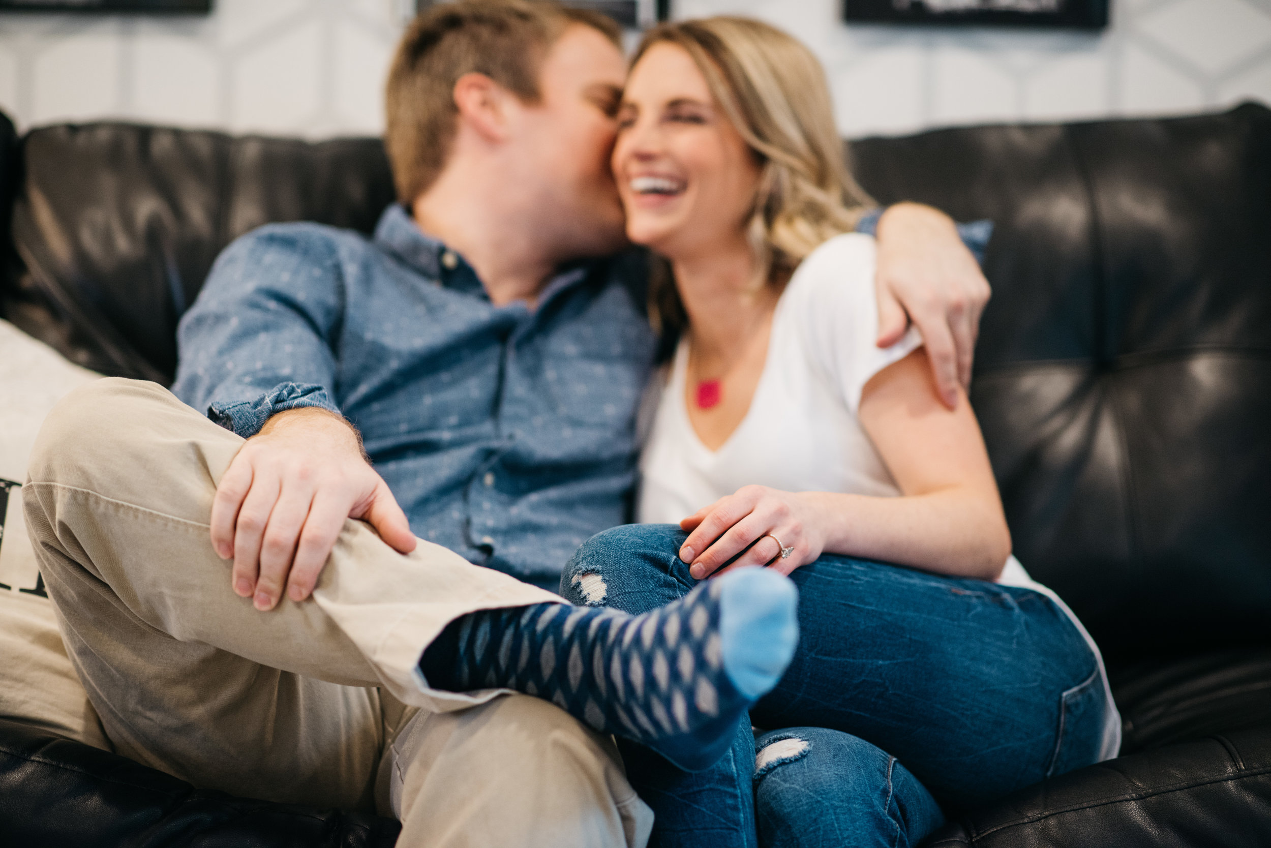 Modern At Home Engagement Session Erika Aileen Photography Indianapolis Indiana