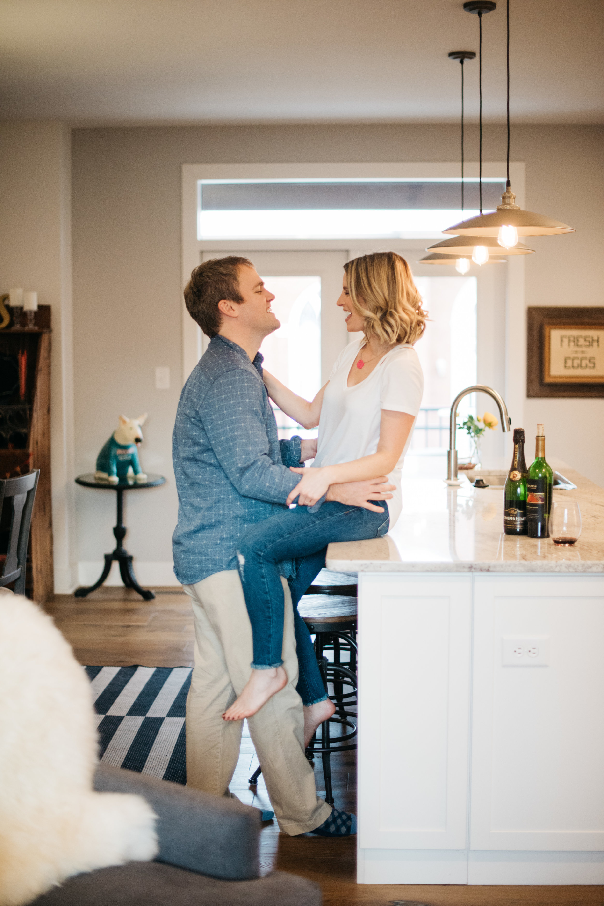 Modern At Home Engagement Session Erika Aileen Photography Indianapolis Indiana