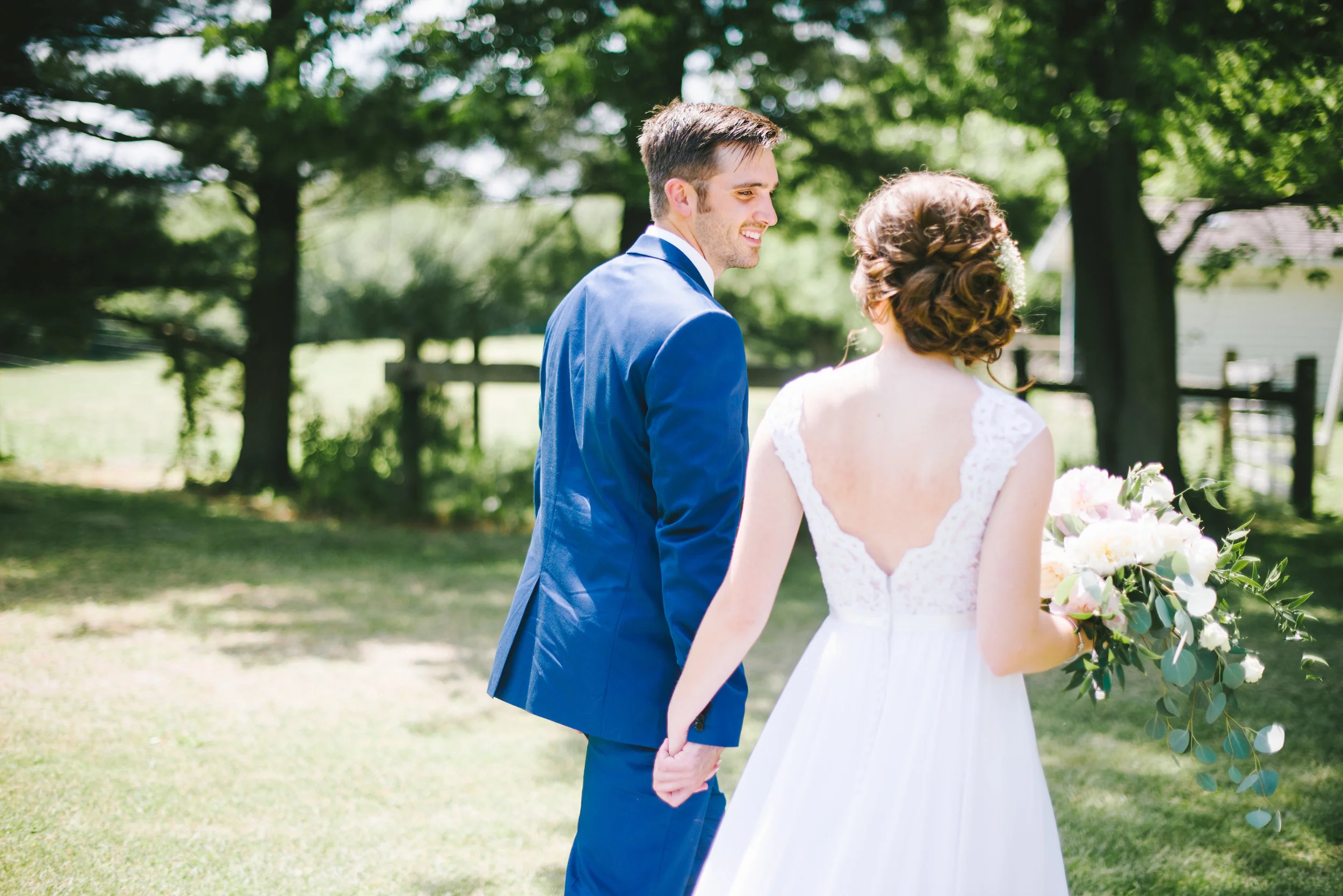 Sandy Pines Wedding Demotte Indiana Erika Aileen Photography