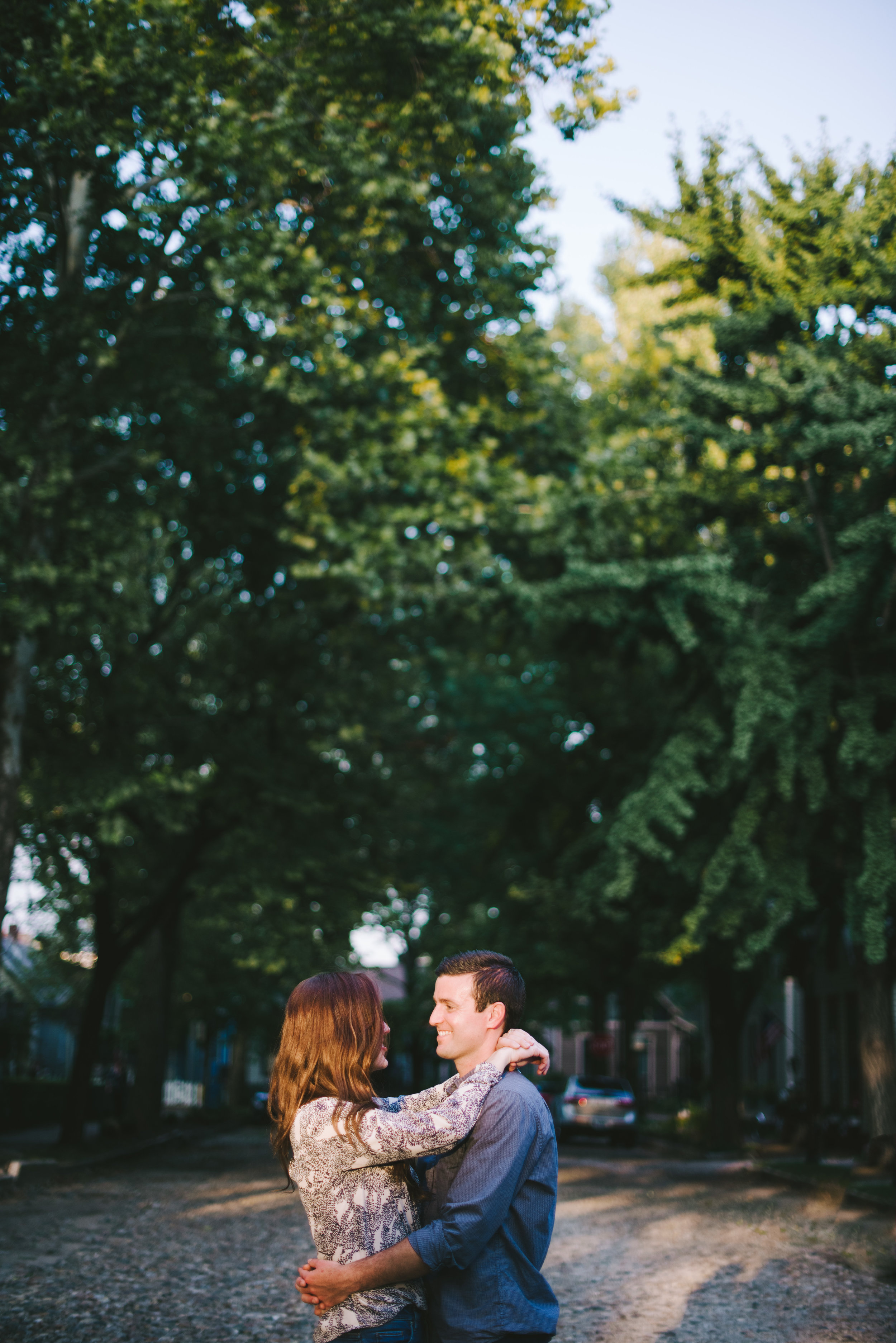 Lockerbie Square Engagement Session Indianapolis Wedding Photographer Erika Aileen