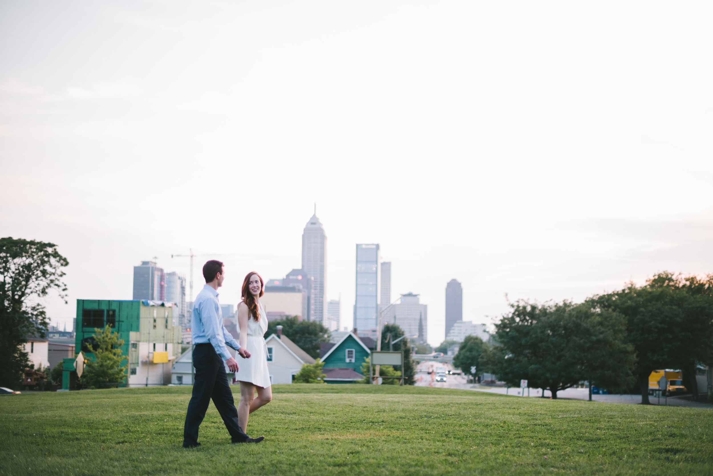 Lockerbie Square Engagement Session Indianapolis Wedding Photographer Erika Aileen