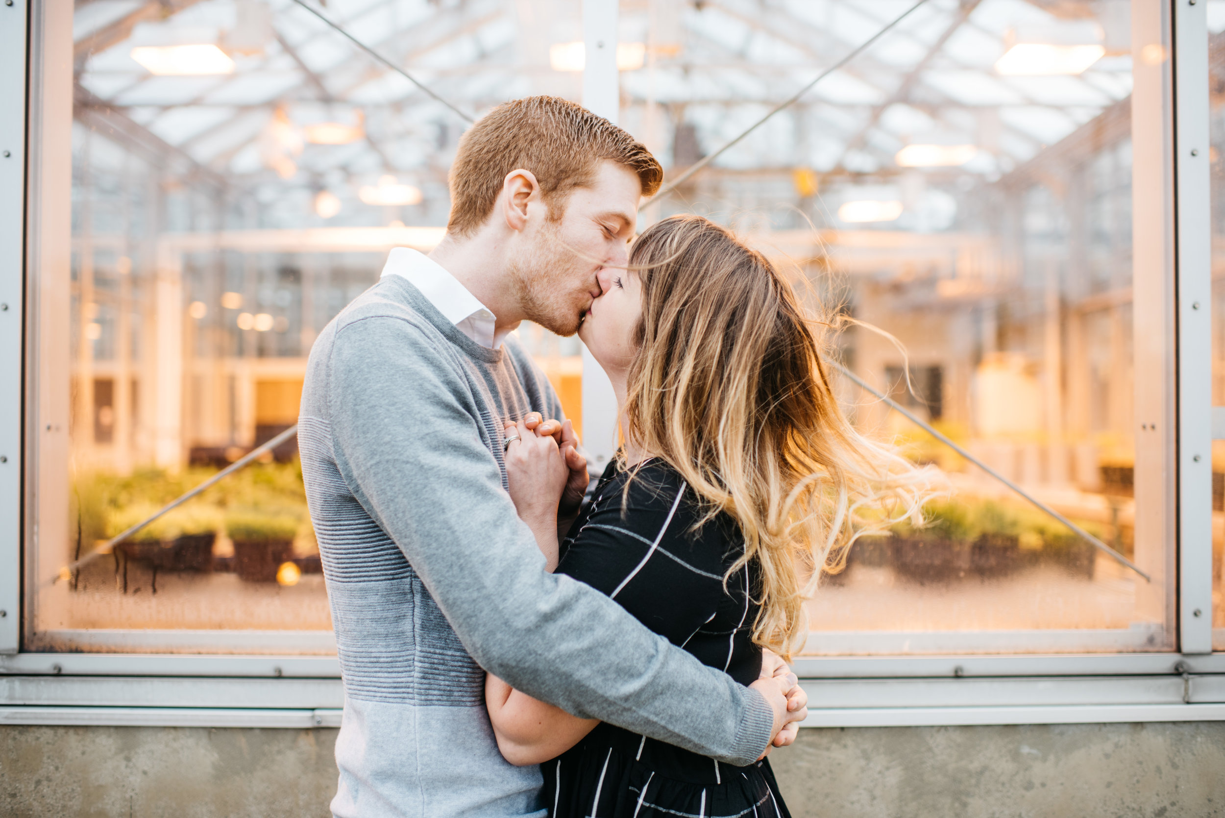 Modern Bakery Engagement Session Greenhouse Erika Aileen Photography Lafayette Indiana Wedding Photographer