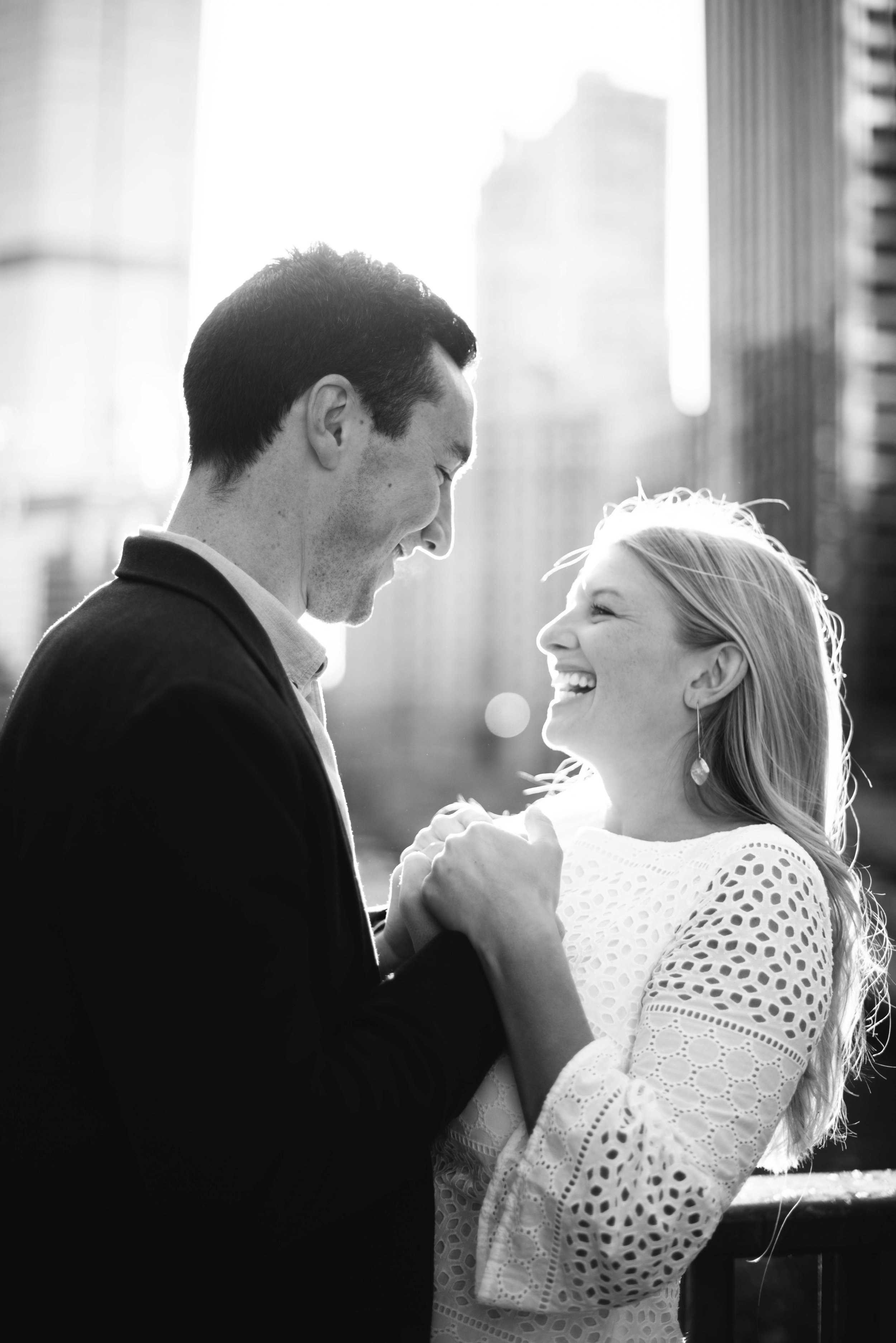Nicholas J. Melas Centennial Fountain Engagement Session Erika Aileen Photography