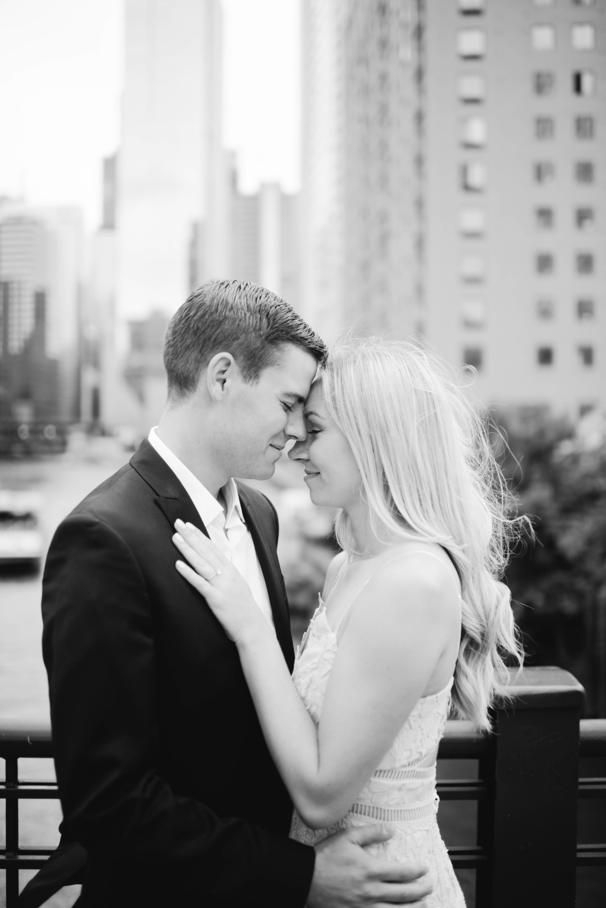 Chicago River Engagement Session North Avenue Beach Engagement Session Erika Aileen Photography Chicago Wedding Photographer