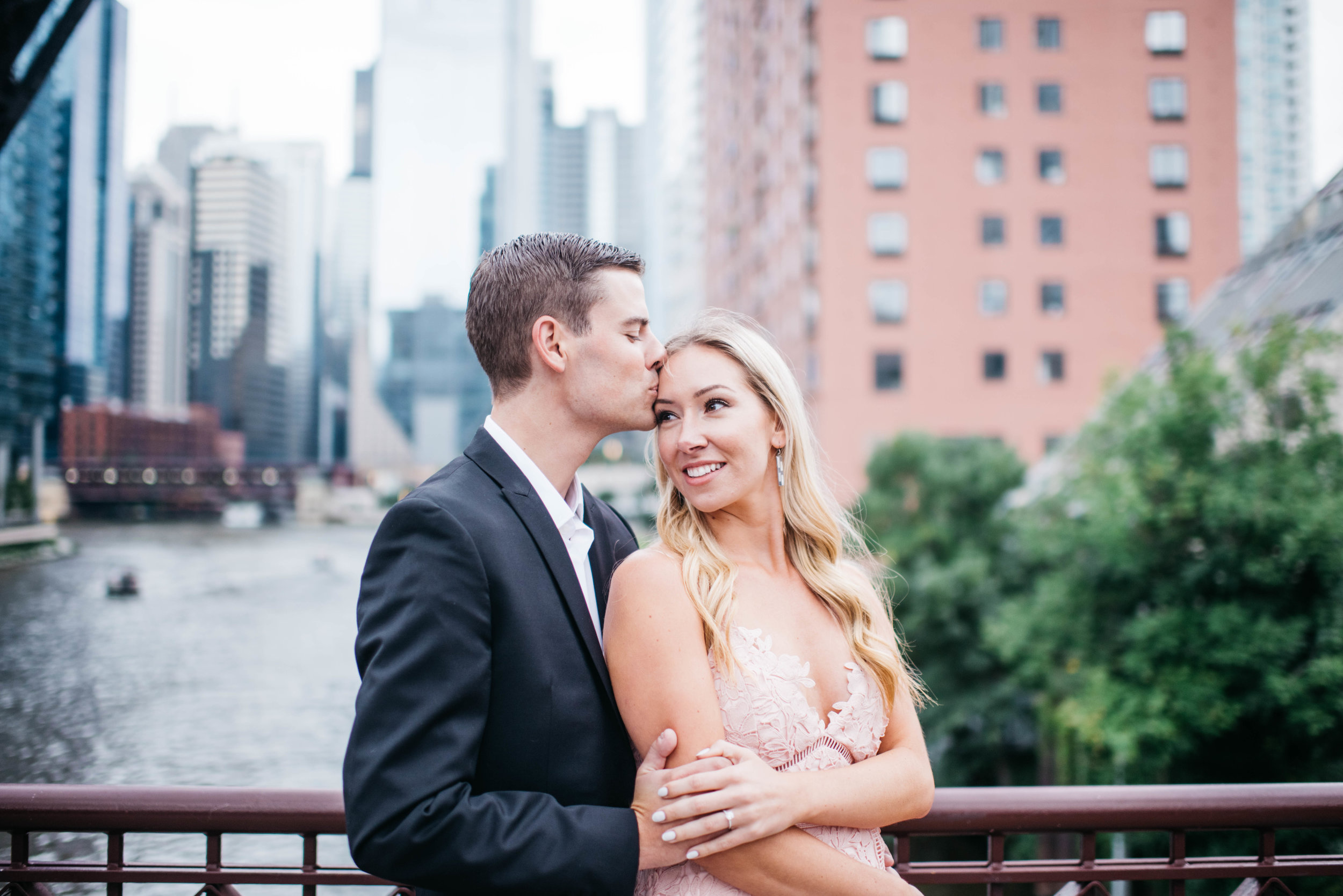 Chicago River Engagement Session North Avenue Beach Engagement Session Erika Aileen Photography Chicago Wedding Photographer