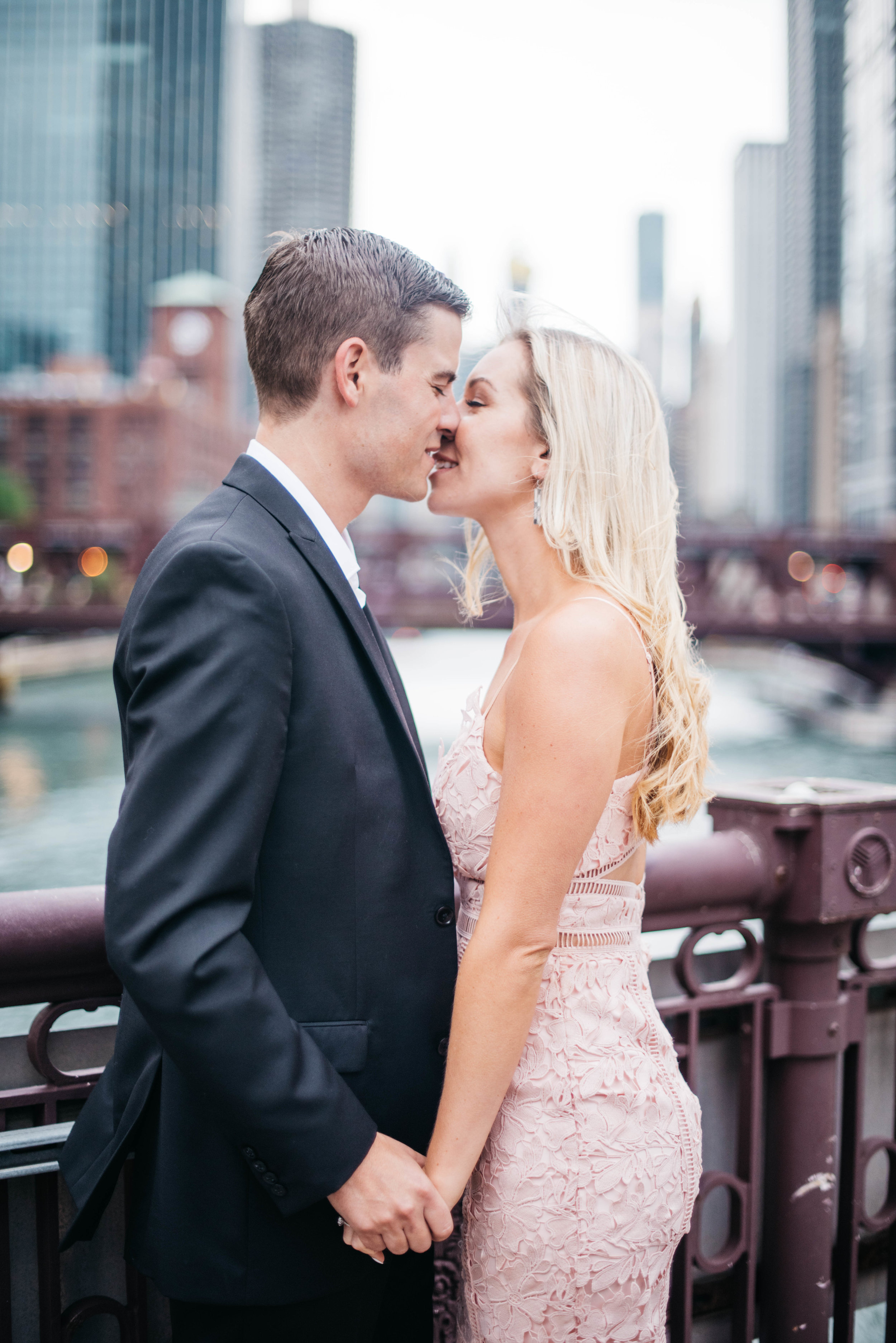 Chicago River Engagement Session North Avenue Beach Engagement Session Erika Aileen Photography Chicago Wedding Photographer