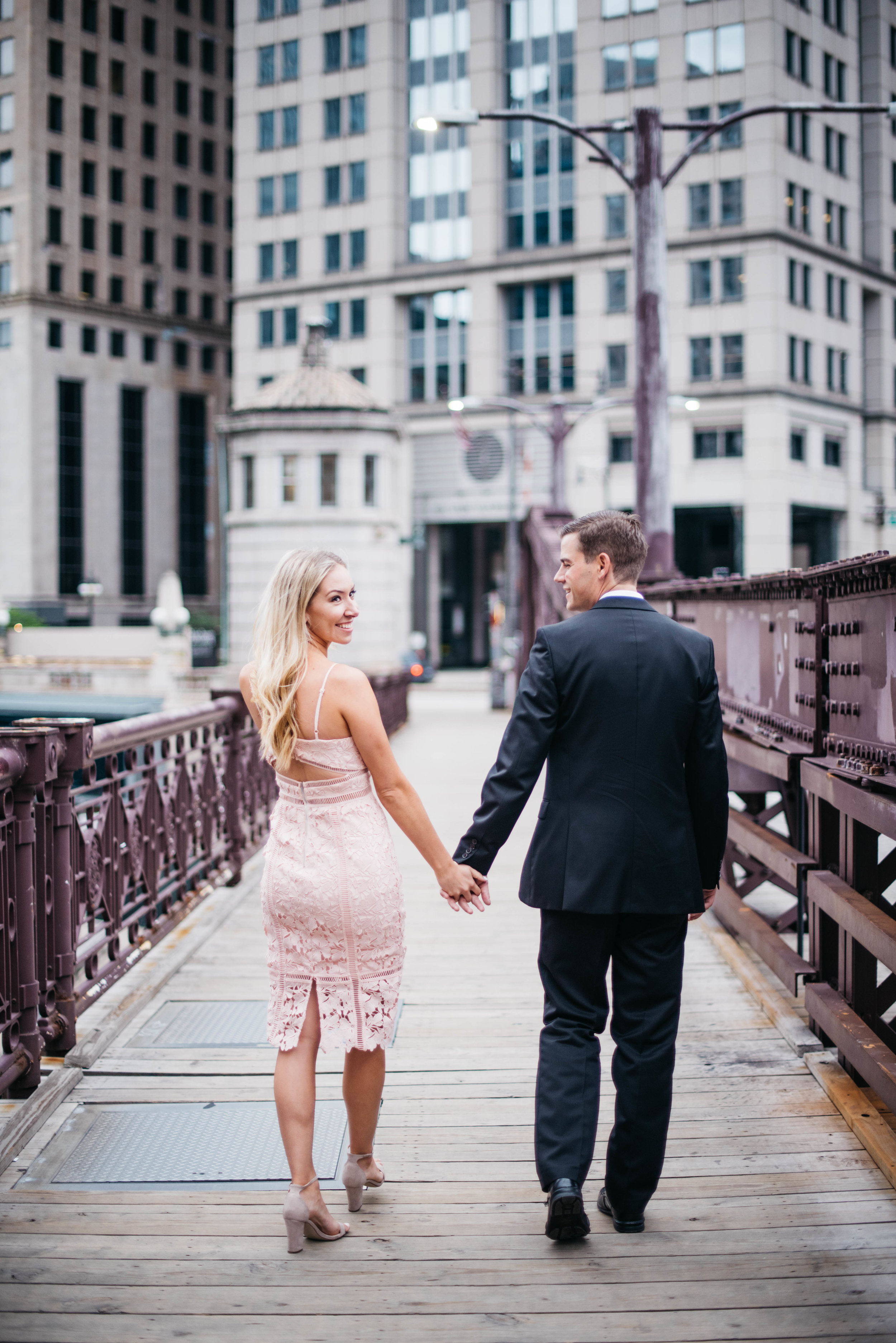Chicago River Engagement Session North Avenue Beach Engagement Session Erika Aileen Photography Chicago Wedding Photographer